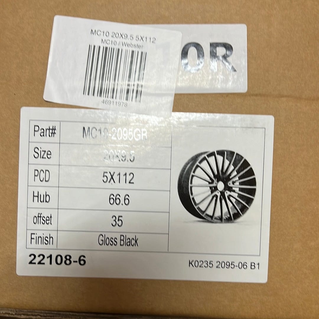 WHEELS MC10 20X9.5 5X112 - Gun Hill Tire House (WTW - WHOLESALE TIRES & WHEELS)