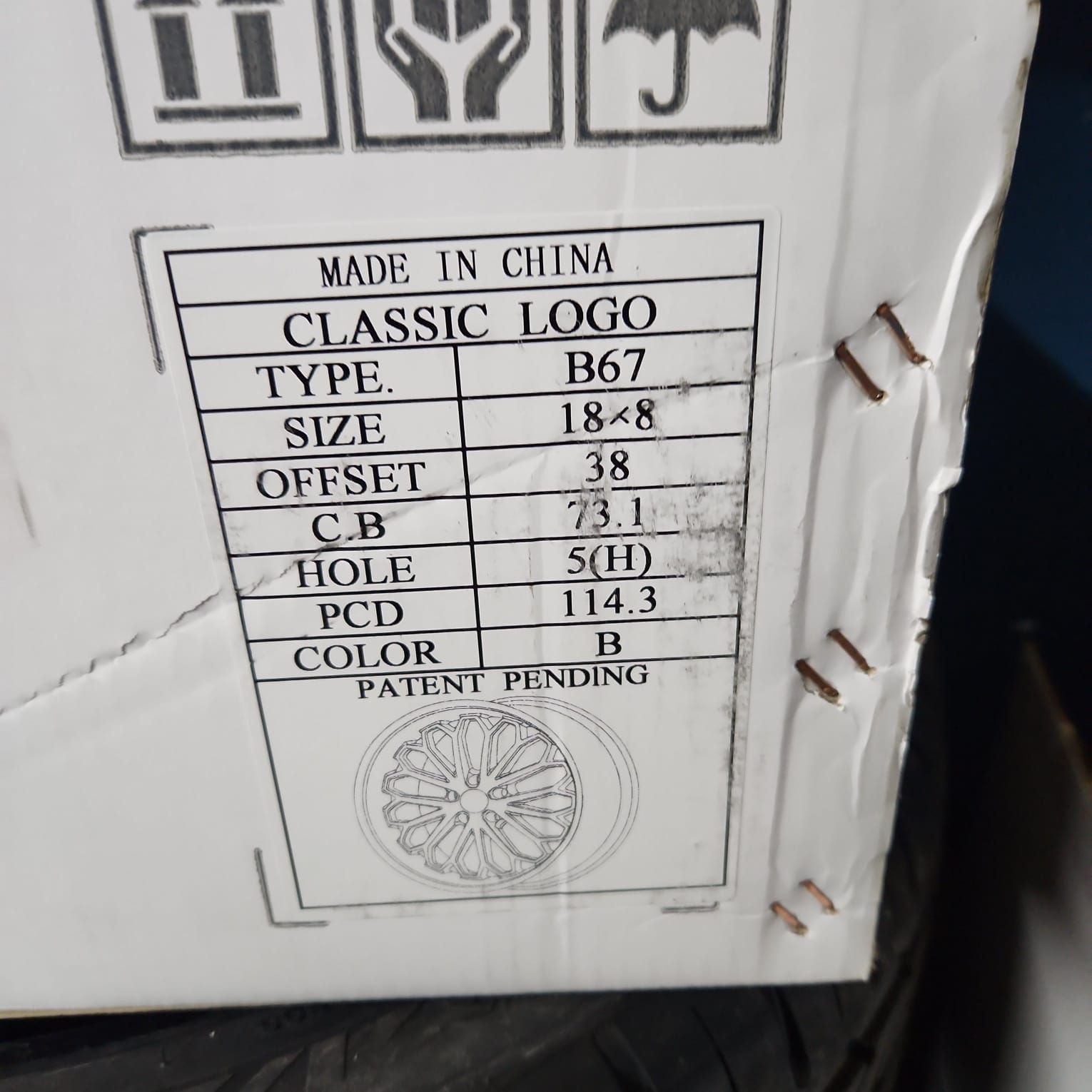 BORGHINI WHEEL B67 18X8 5X114.3 B - Gun Hill Tire House (WTW - WHOLESALE TIRES & WHEELS)