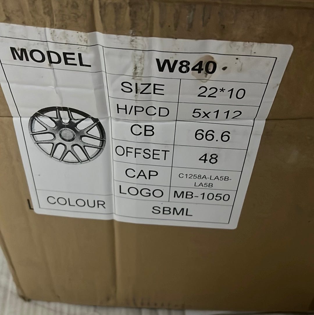 W840 WHEELS 22x10 5x112 SBML - Gun Hill Tire House (WTW - WHOLESALE TIRES & WHEELS)