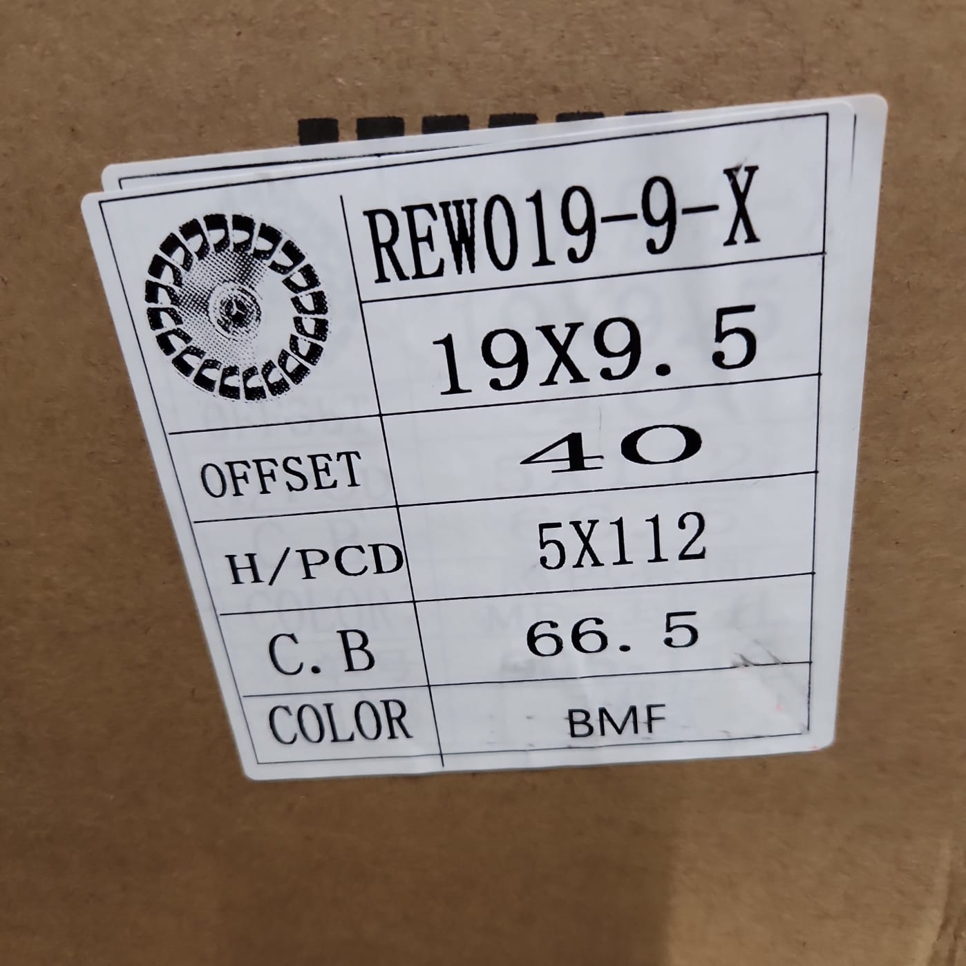 WHEELS OE - REW019 - 8 19x9.5 5x112 BLACK MACHINE FACE - Gun Hill Tire House (WTW - WHOLESALE TIRES & WHEELS)