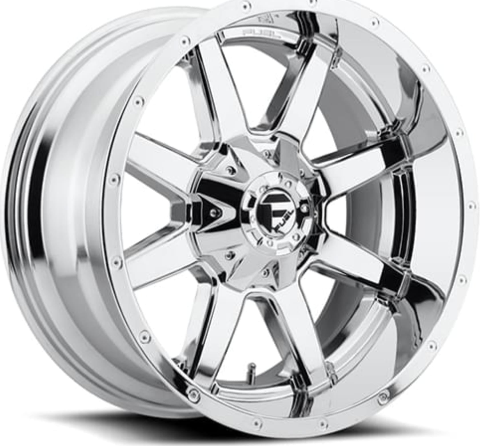 FUEL D536 20X9 8X165.1 CROME - Gun Hill Tire House (WTW - WHOLESALE TIRES & WHEELS)
