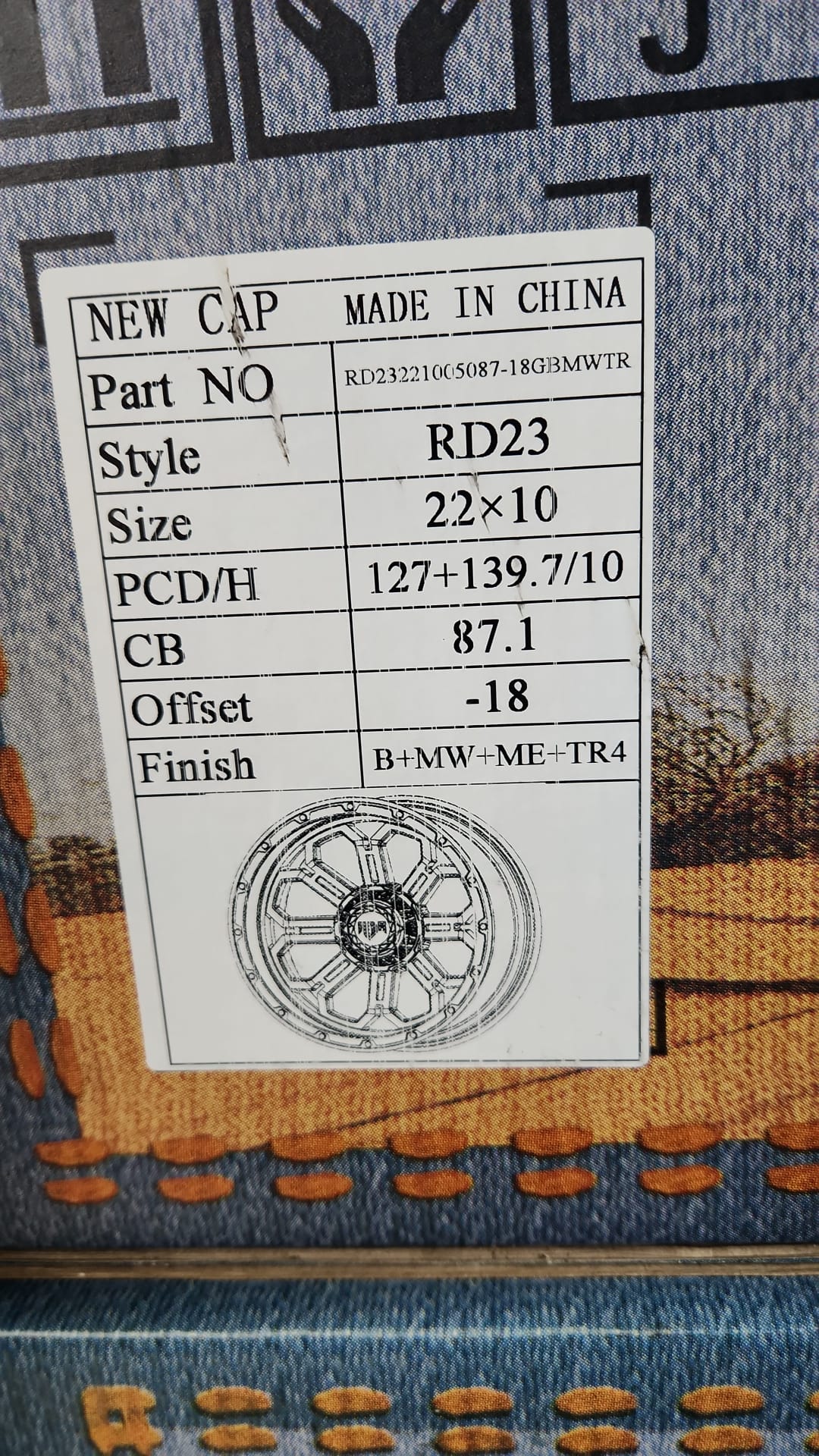 ADR RD23 22X10 5X127 5X139.7 BMW ME TR4 RED - Gun Hill Tire House (WTW - WHOLESALE TIRES & WHEELS)