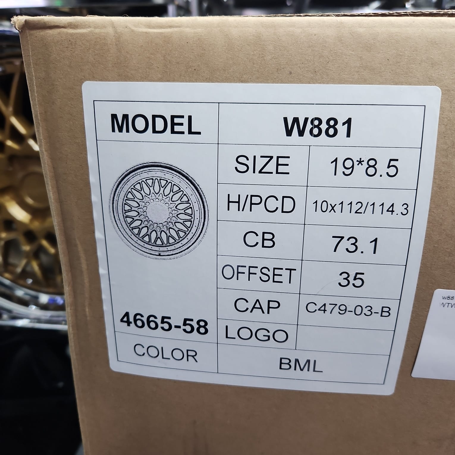 W881 WHEELS 19x8.5 5x112 5x114.3 SILVER MACHINED FACE - Gun Hill Tire House (WTW - WHOLESALE TIRES & WHEELS)