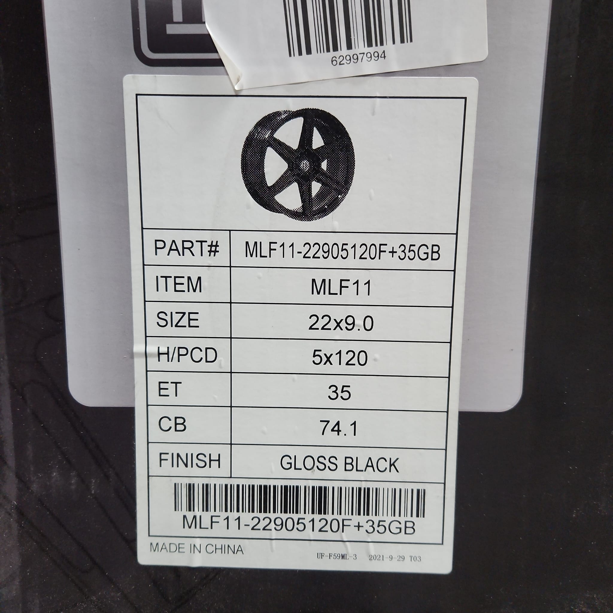 MODERN LEXURY MLF11 22X9 5X120 GLOSS BLACK - Gun Hill Tire House (WTW - WHOLESALE TIRES & WHEELS)