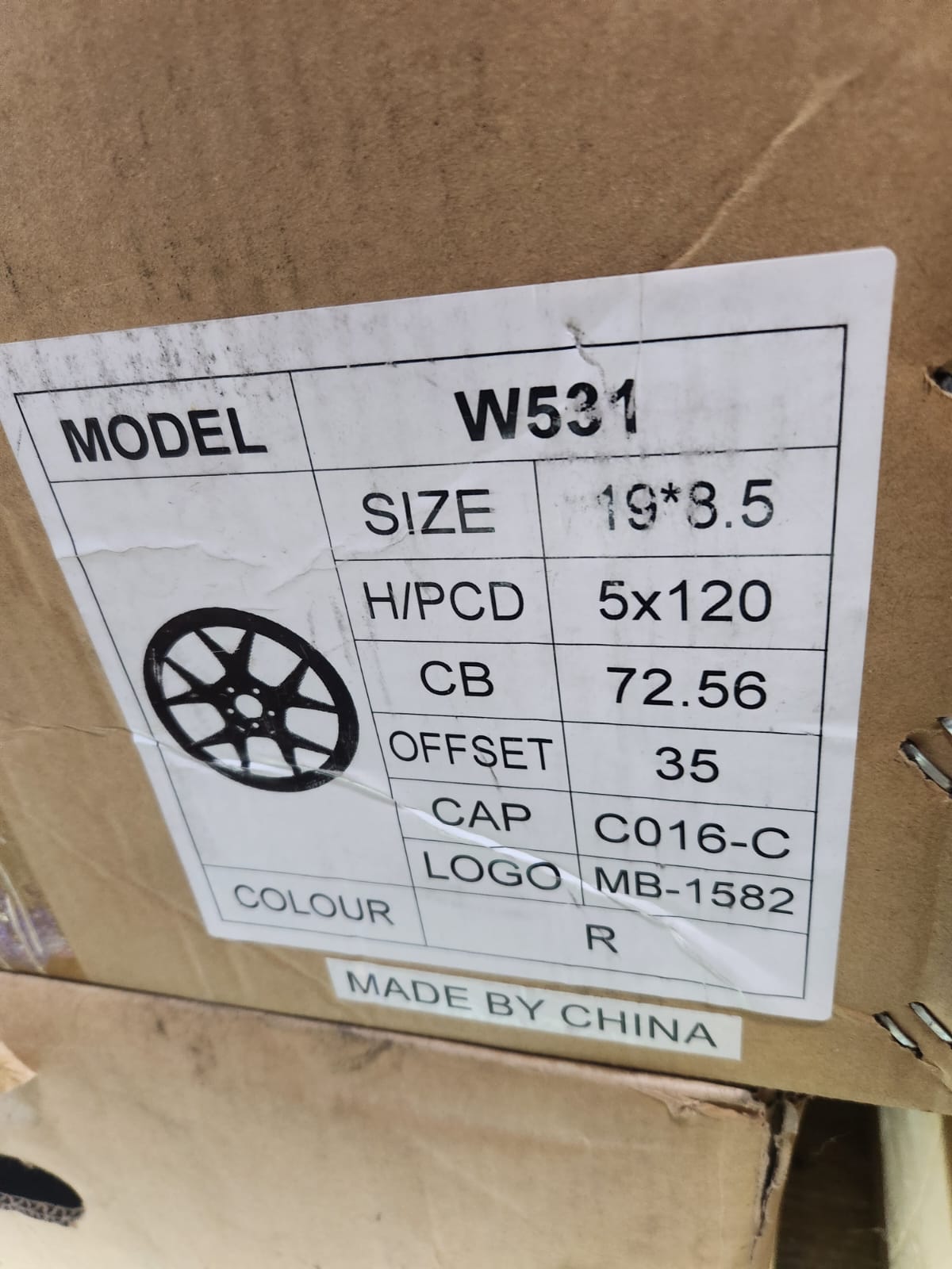 W531 19X8.5 5X120 RED - Gun Hill Tire House (WTW - WHOLESALE TIRES & WHEELS)