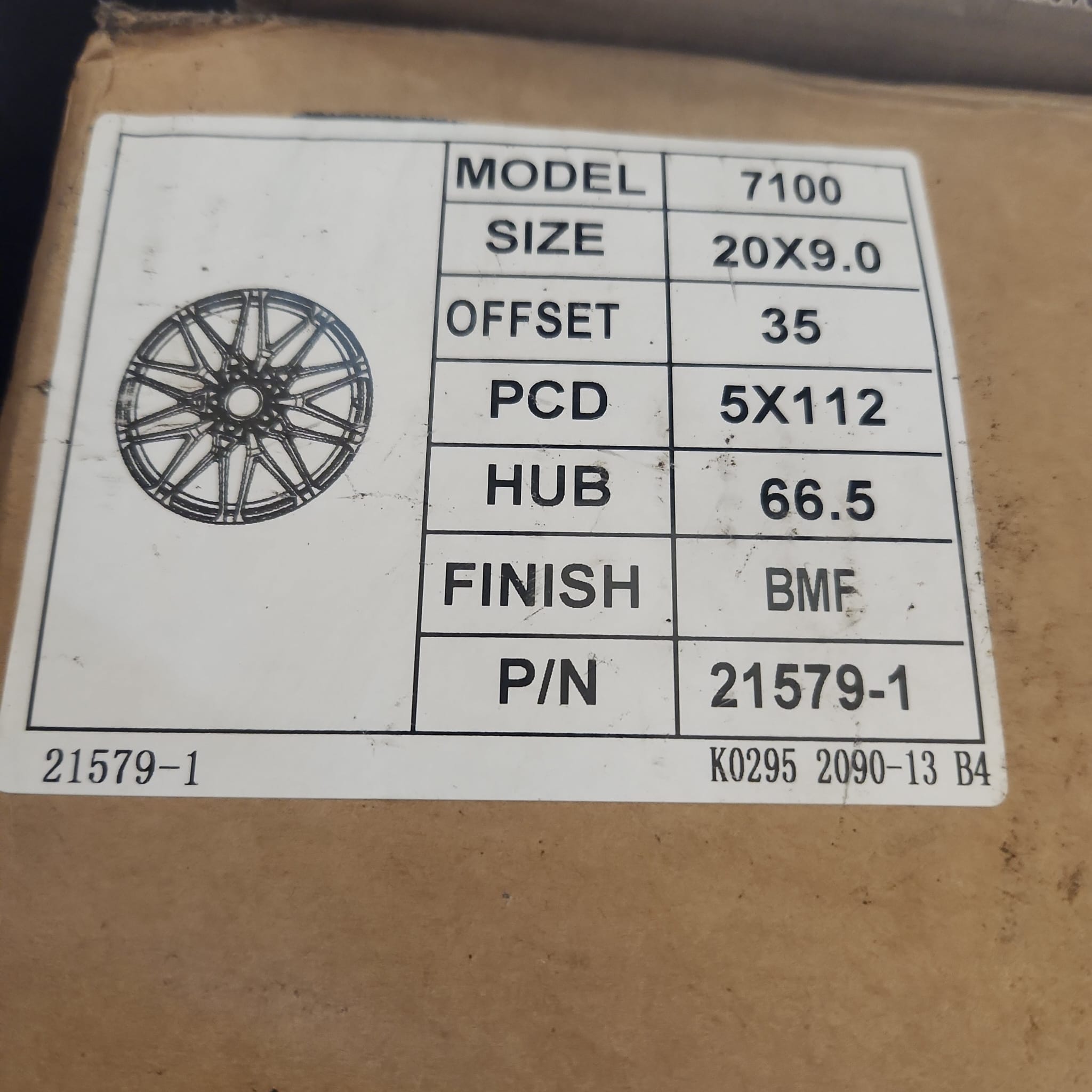 WHEELS 7100 20X9 5X112 BLACK MACHINE FACE - Gun Hill Tire House (WTW - WHOLESALE TIRES & WHEELS)