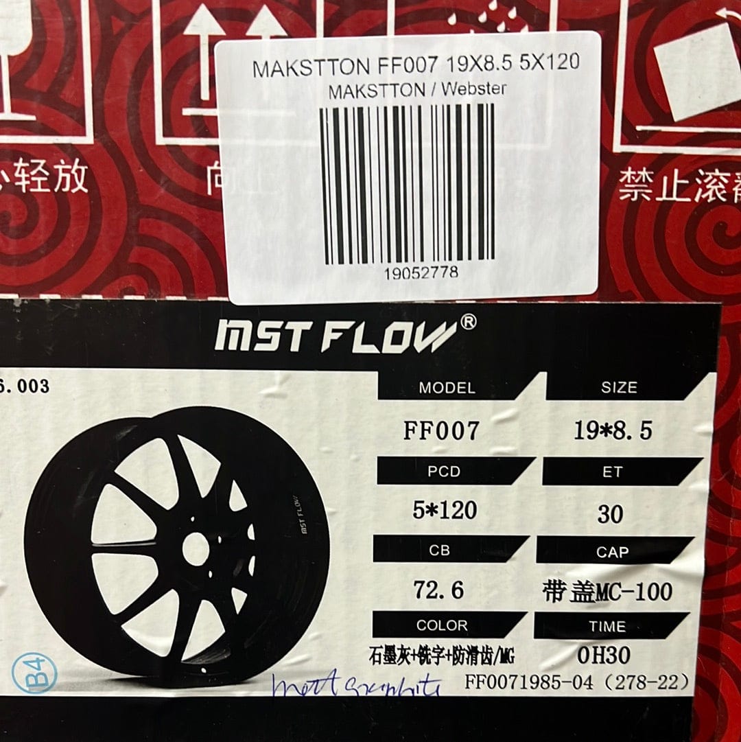 MAKSTTON FF007 19X8.5 5X120 GUN METAL - Gun Hill Tire House (WTW - WHOLESALE TIRES & WHEELS)