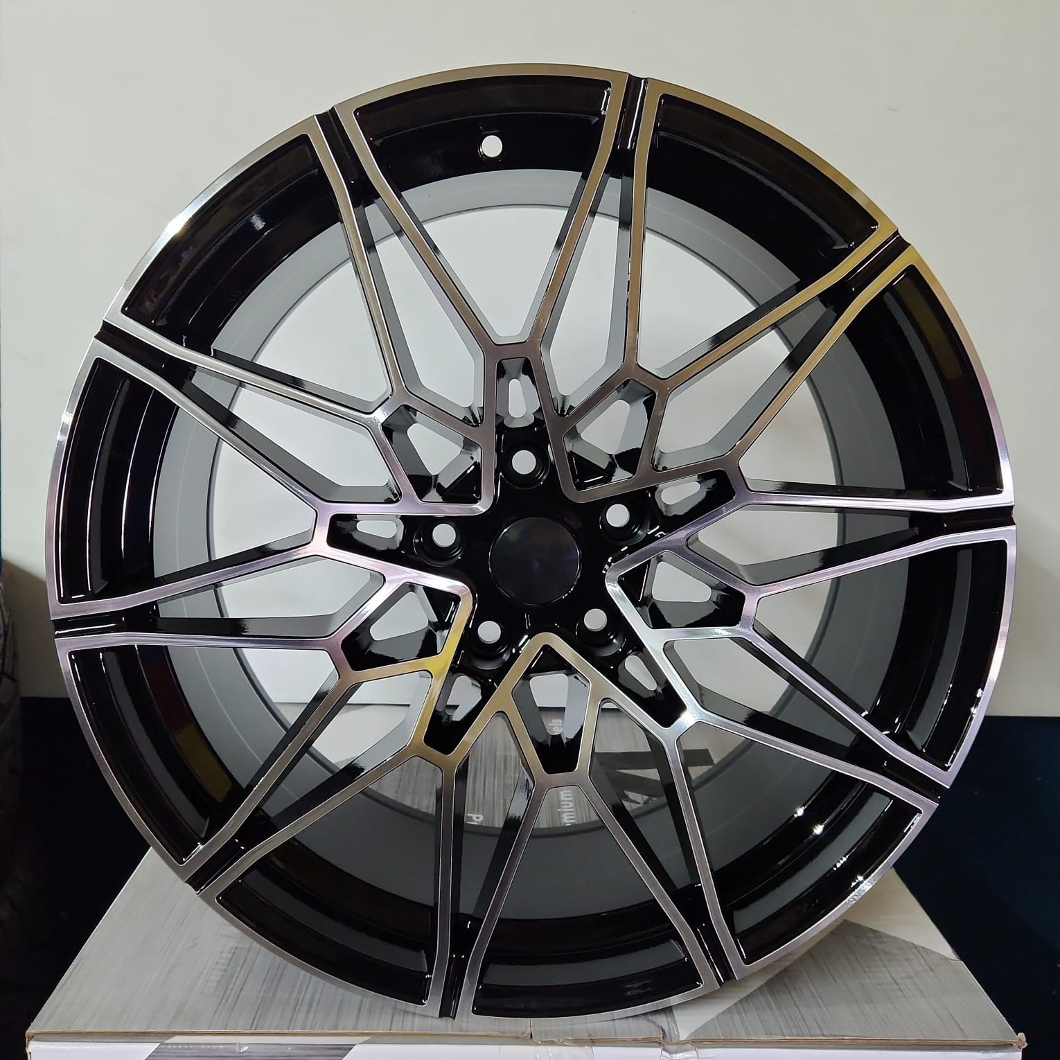 PW - TP10 WHEELS 20x9.5 5x120 BLACK MACHINE FACE - Gun Hill Tire House (WTW - WHOLESALE TIRES & WHEELS)