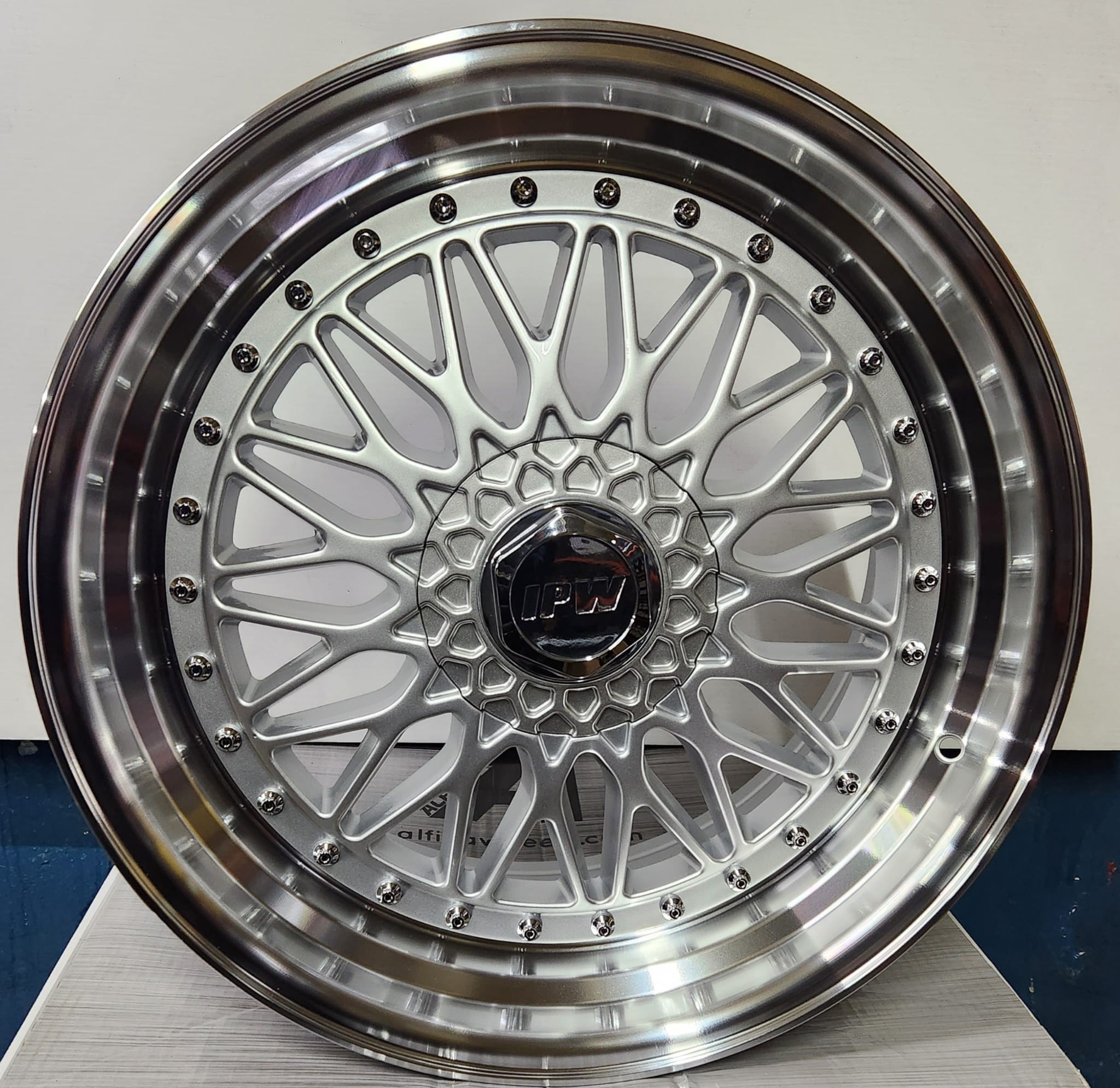 W881 17x7.5 5x4.5 / 5x120 BMF SILVER RIVETS - Gun Hill Tire House (WTW - WHOLESALE TIRES & WHEELS)