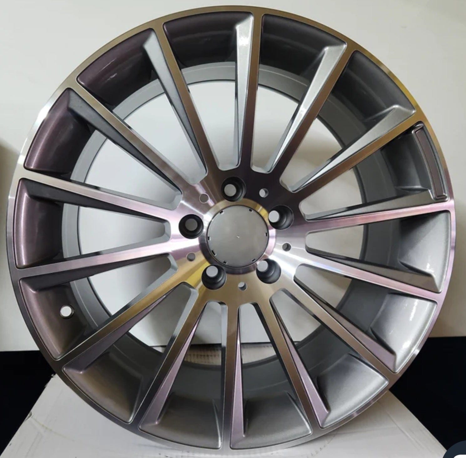 OE - 0236 20x8.5 5x112 GUNMETAL MACHINED FACE (STAGGERED READY) - Gun Hill Tire House (WTW - WHOLESALE TIRES & WHEELS)