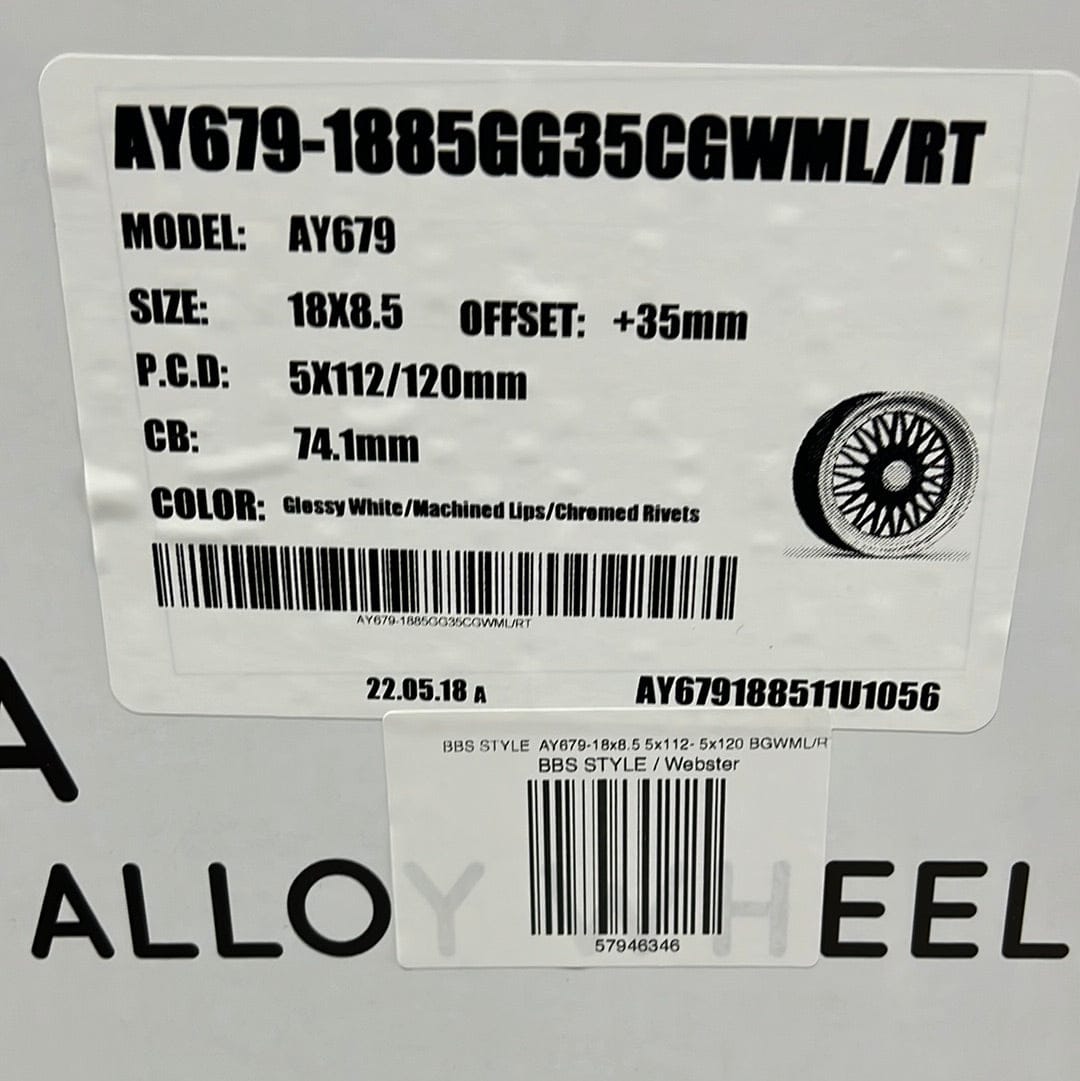 AY679 - 18x8.5 5x112 - 5x120 BGWML/RT - Gun Hill Tire House (WTW - WHOLESALE TIRES & WHEELS)