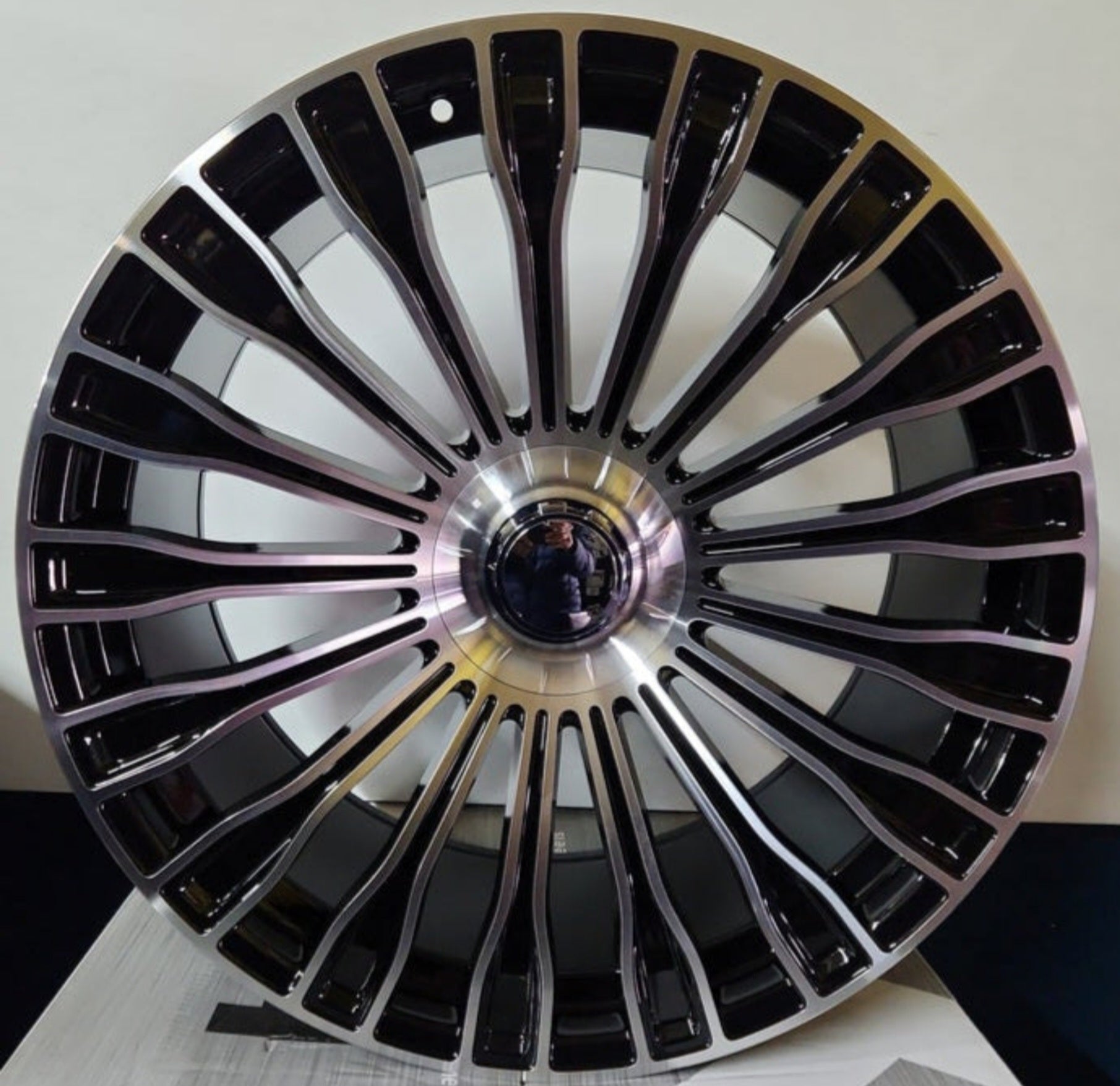 8125 VE 20X9.5 5X112 BLACK MACHINED FACE - Gun Hill Tire House (WTW - WHOLESALE TIRES & WHEELS)