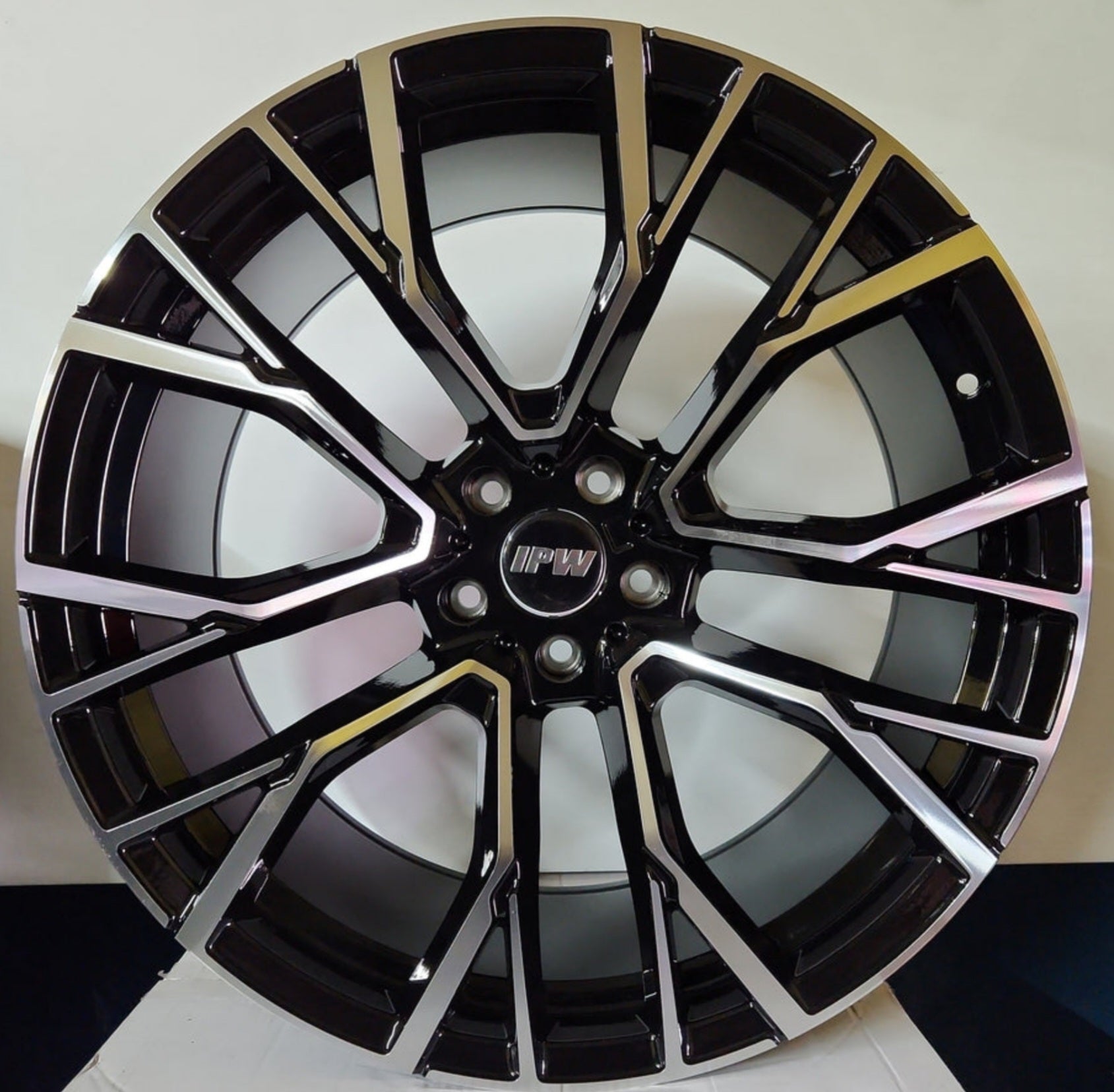 5482 RB91 22X9.5 5X120 BLACK MACHINED FACE - Gun Hill Tire House (WTW - WHOLESALE TIRES & WHEELS)