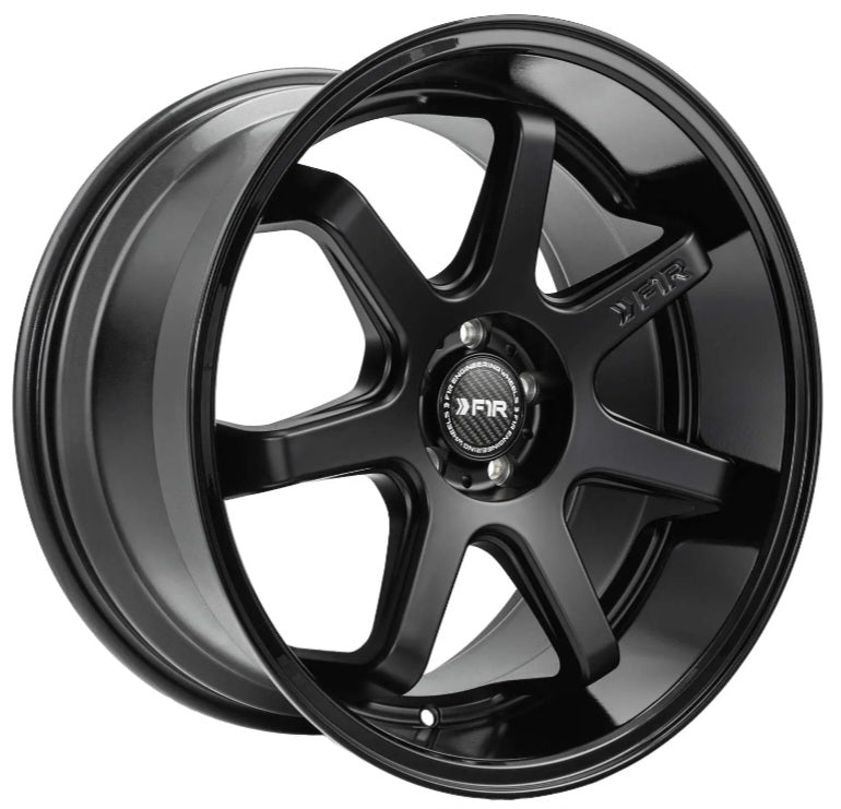 F1R FC7 18X8.5 5X114.3 MATTE BLACK GLOSS BLACK LIPS - Gun Hill Tire House (WTW - WHOLESALE TIRES & WHEELS)