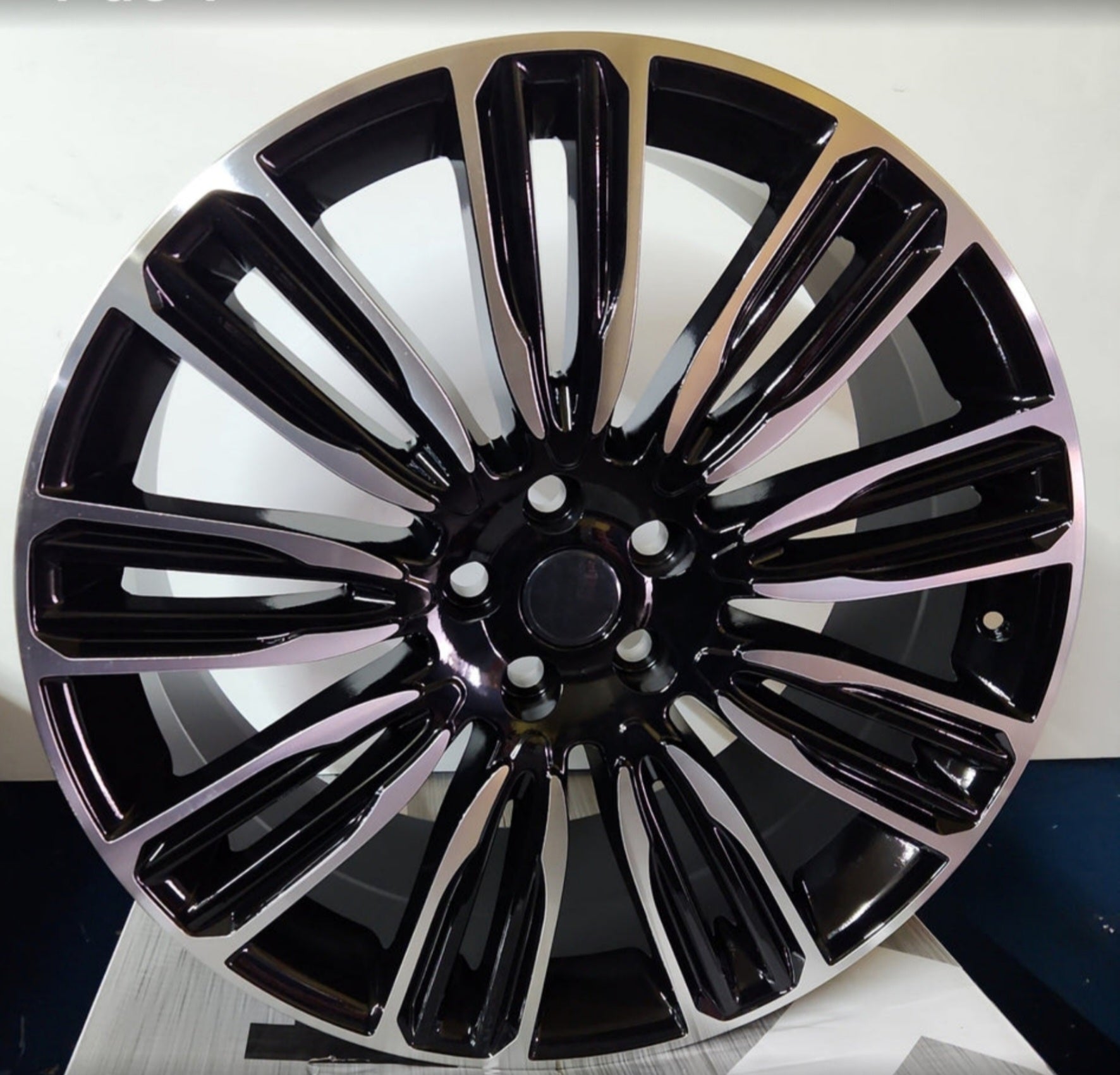 W798 WHEELS 22X9.5 5X120 BLACK MACHINE FACE - Gun Hill Tire House (WTW - WHOLESALE TIRES & WHEELS)