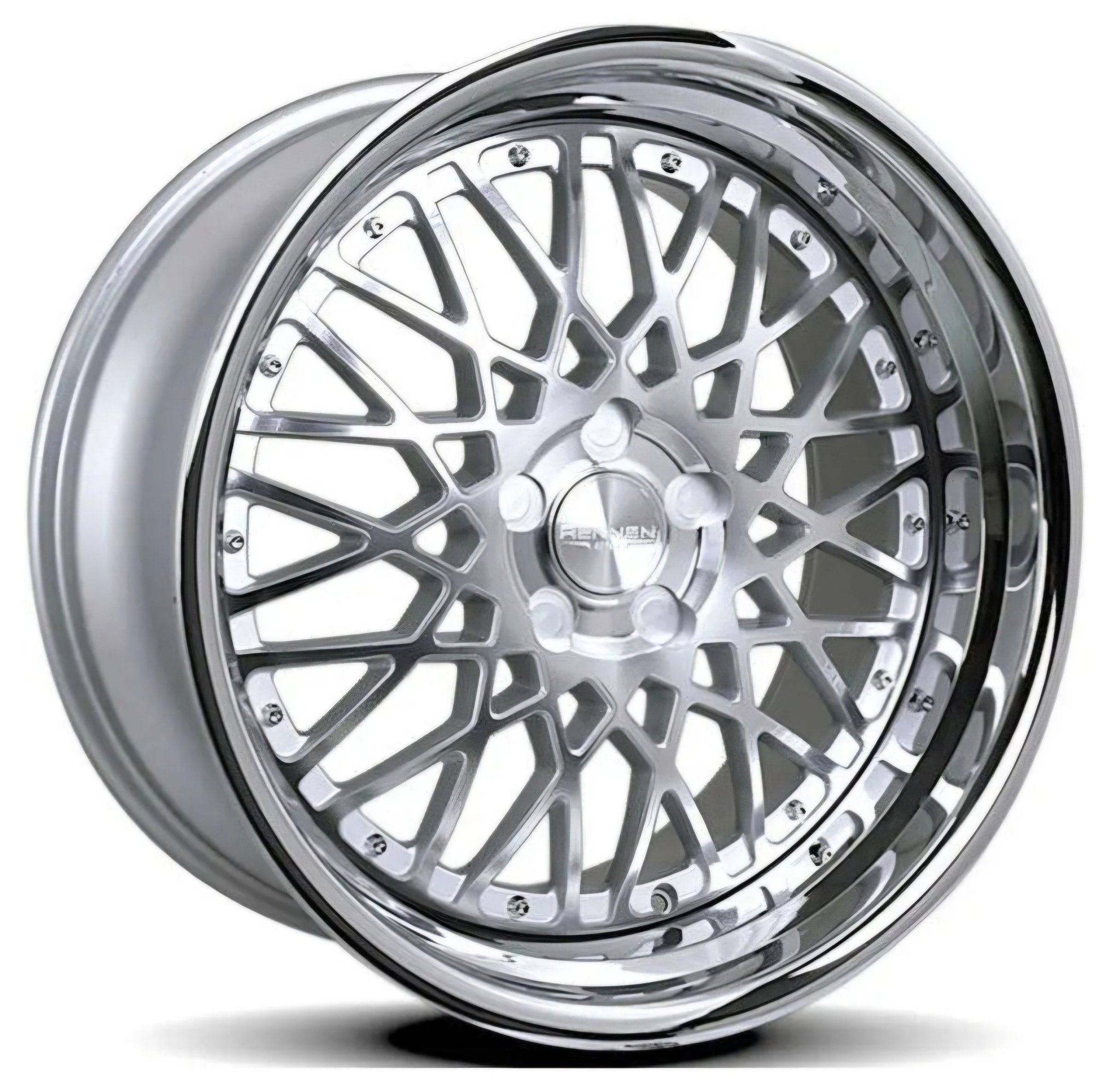 RENNEN CSL5 20x10.0 BLANK (5x112 - 5x120) SILVER BRUSHED FACE W CHROME SSL LIP - Gun Hill Tire House (WTW - WHOLESALE TIRES & WHEELS)