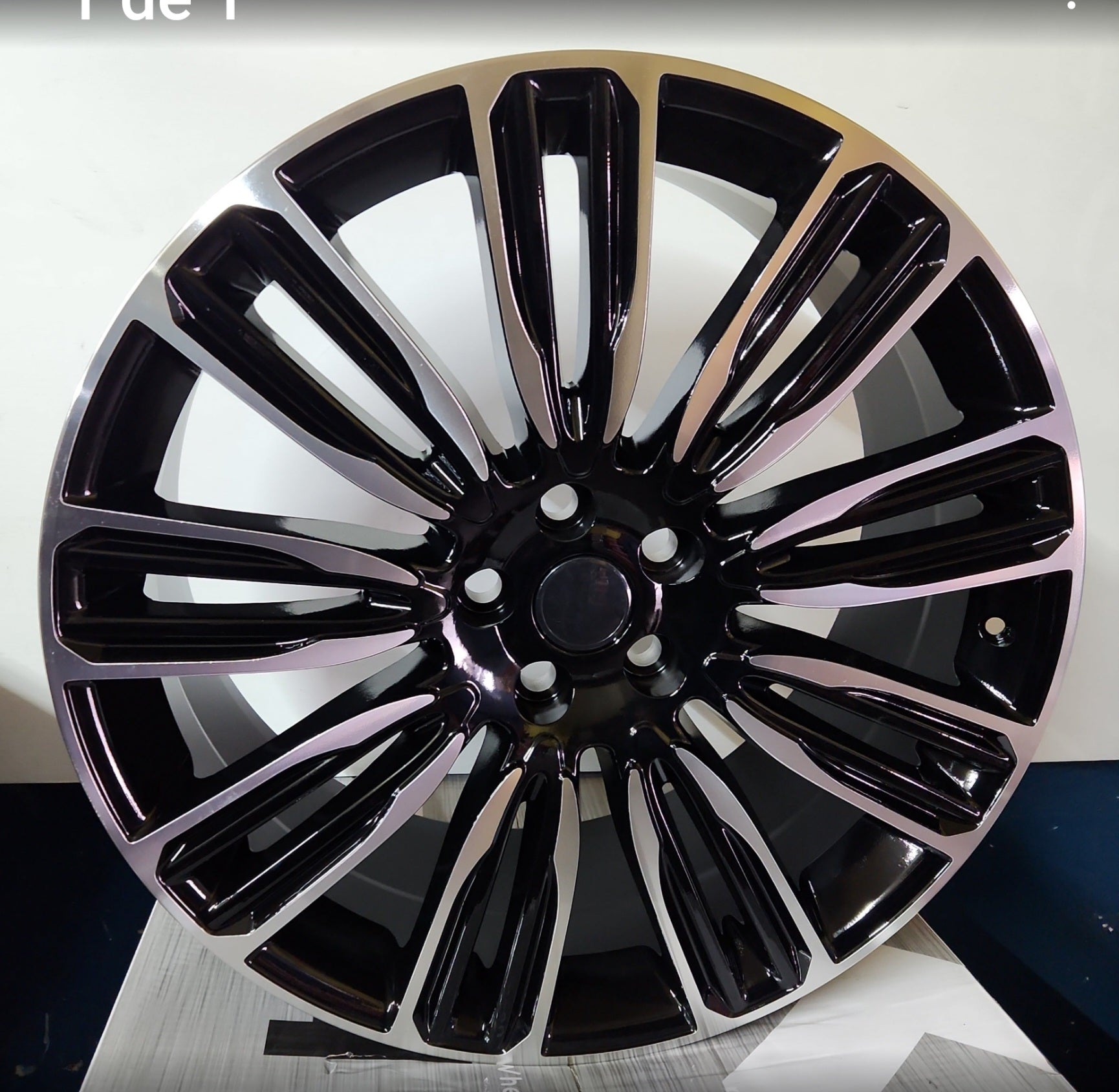 W798 WHEELS 24x10 5X120 BLACK MACHINE FACE - Gun Hill Tire House (WTW - WHOLESALE TIRES & WHEELS)