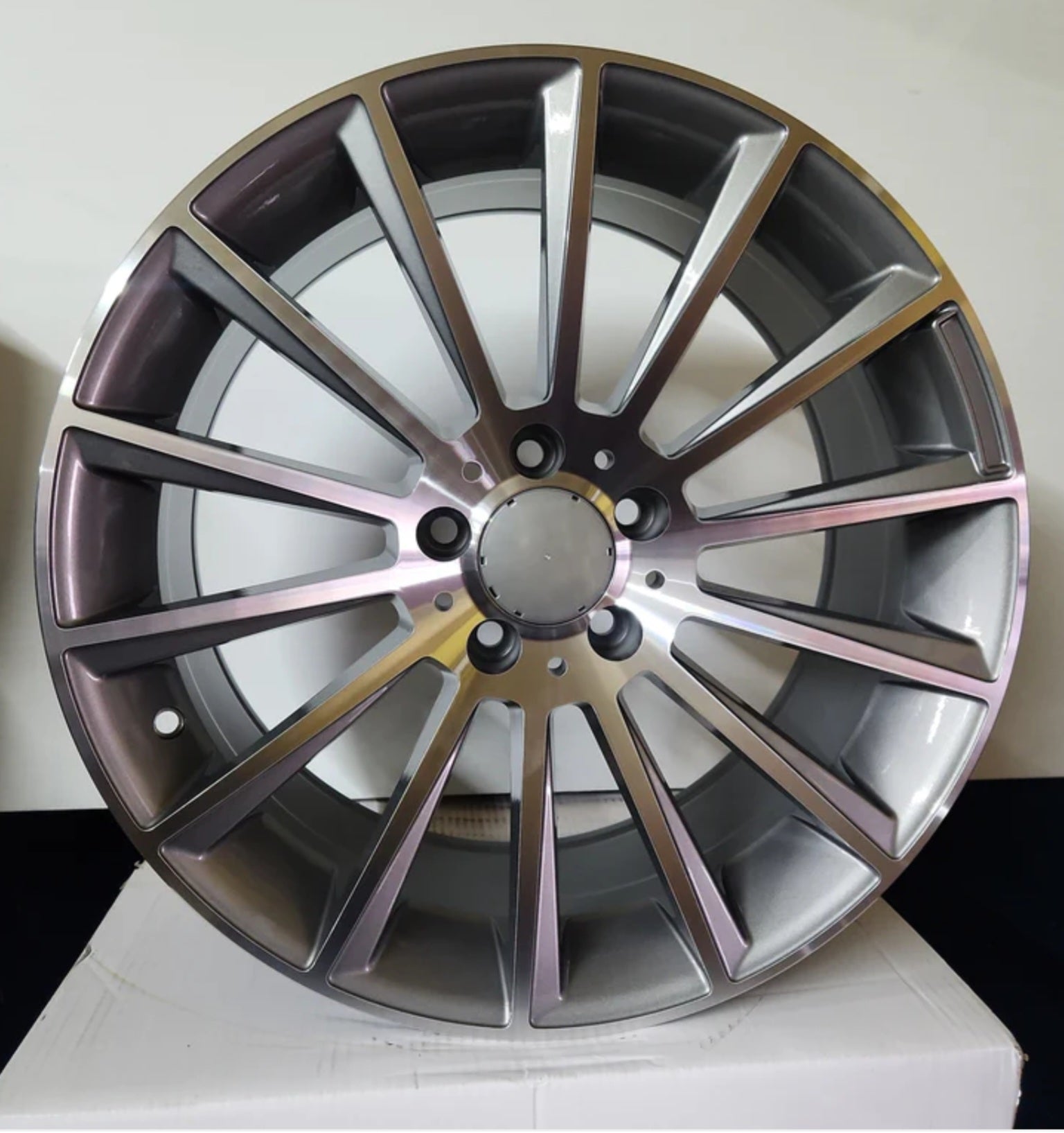 W813 WHEELS 22X9.0 5X112 GUN METAL MACHINED FACE - Gun Hill Tire House (WTW - WHOLESALE TIRES & WHEELS)