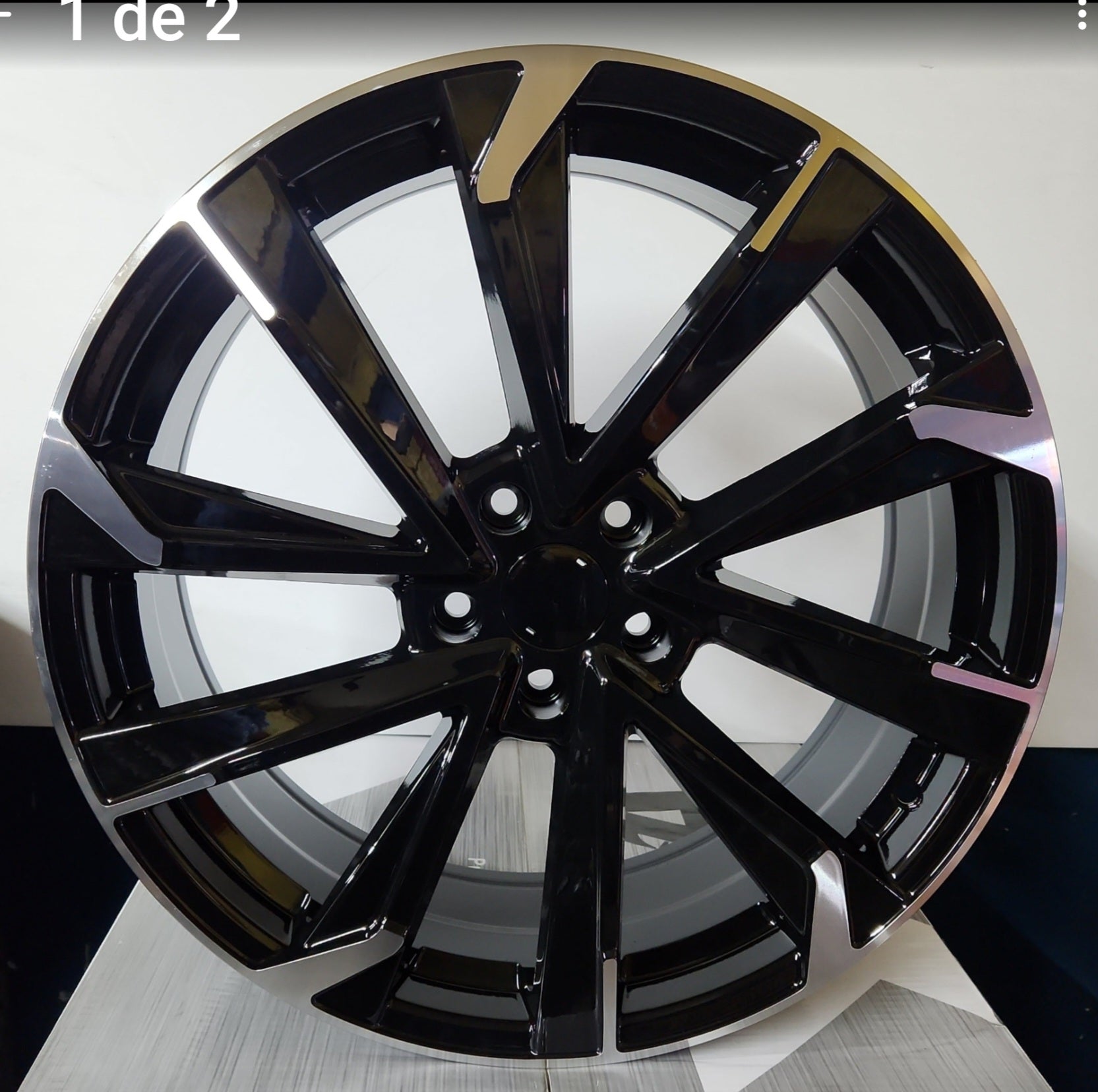 NEW CRL WHEELS 20X7.5 5X114.3 GLOSS BLACK MACHINED TIPS 556526 - Gun Hill Tire House (WTW - WHOLESALE TIRES & WHEELS)