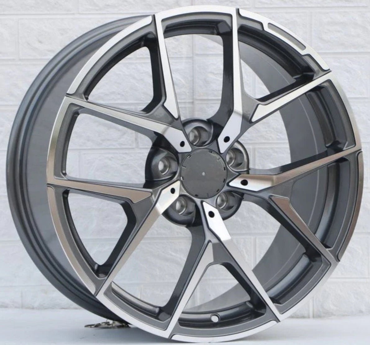W838 20X9.5 5X112 1306 GUN METAL MACHINED FACE - Gun Hill Tire House (WTW - WHOLESALE TIRES & WHEELS)