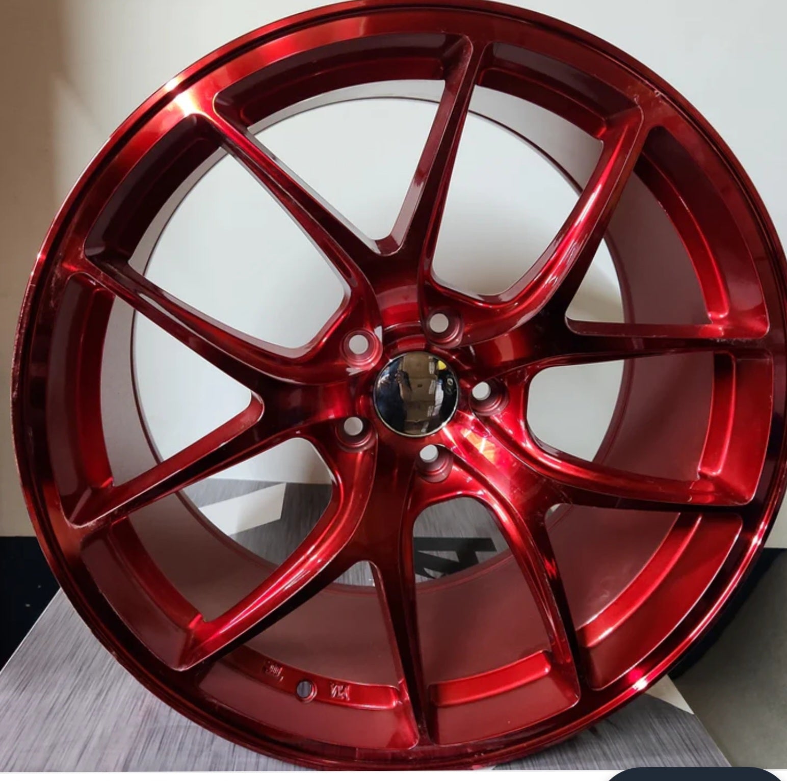 W005 20X8.5 5X120 RED - Gun Hill Tire House (WTW - WHOLESALE TIRES & WHEELS)