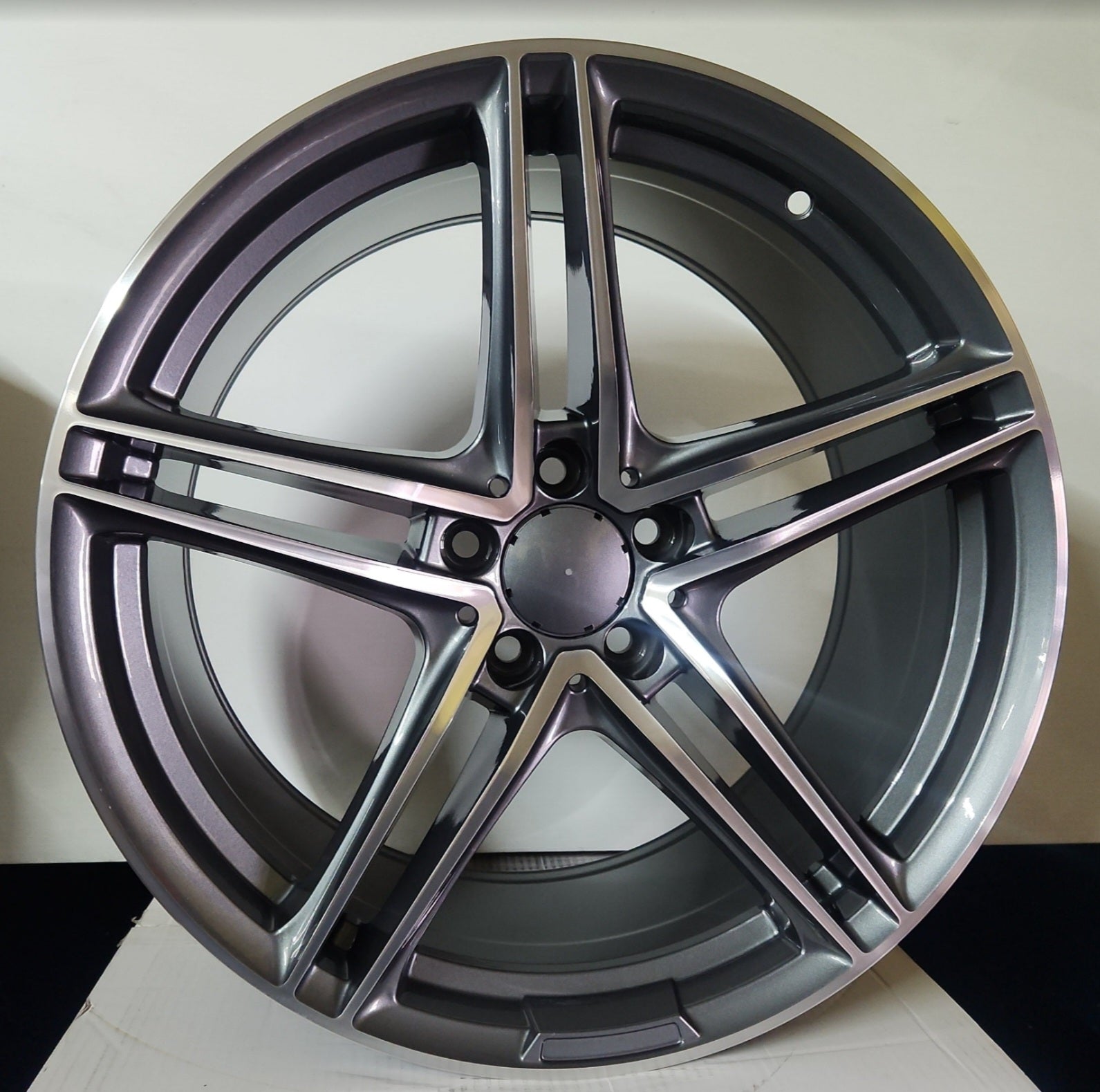 850 WHEELS 20X9.5 5X112 GUN METAL MACHINED FACE - Gun Hill Tire House (WTW - WHOLESALE TIRES & WHEELS)