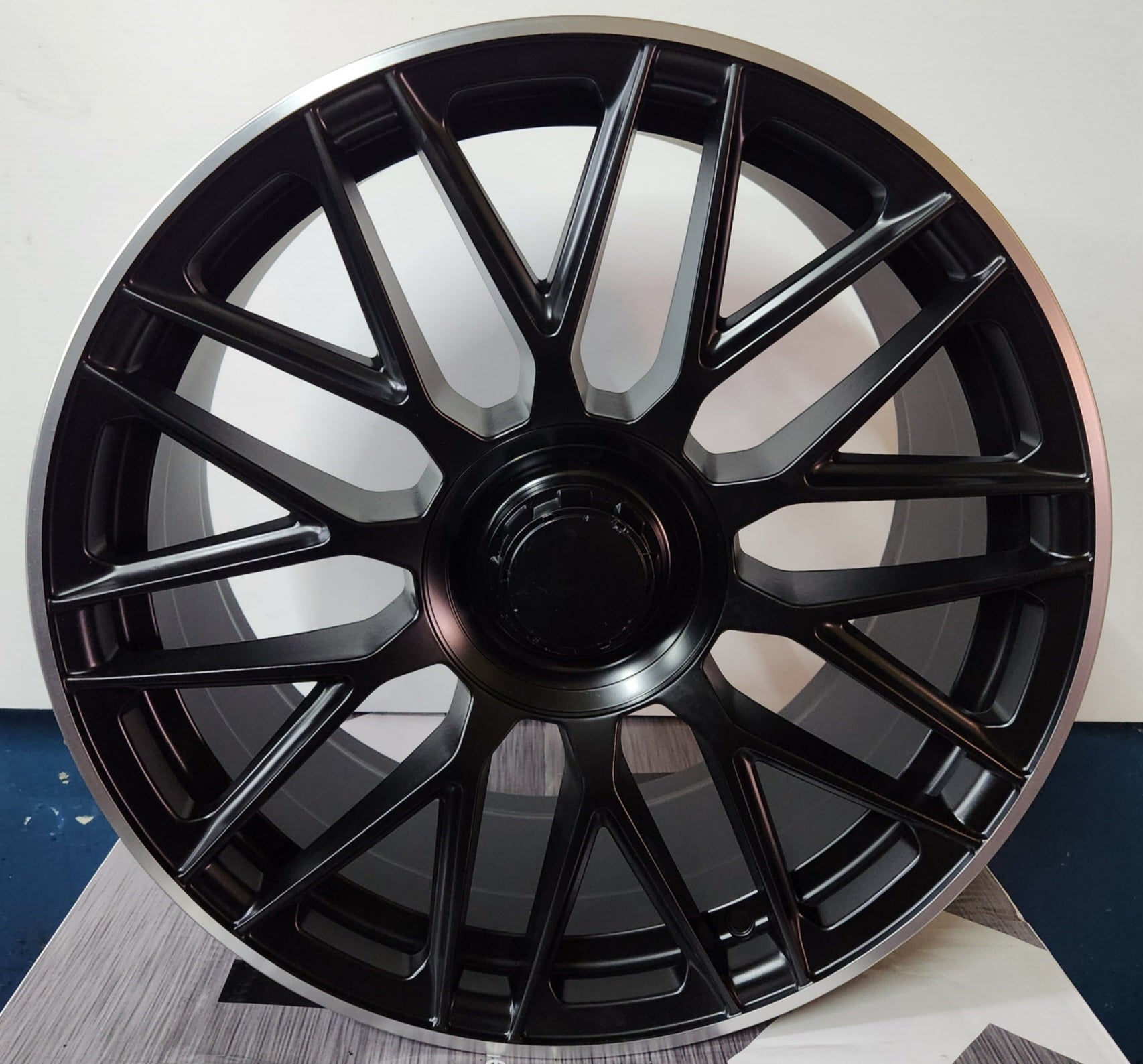 OE - 1118 20X9.5 5X112 MATTE SATIN BLACK MACHINED LIPS - Gun Hill Tire House (WTW - WHOLESALE TIRES & WHEELS)