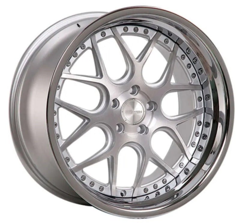 RENNEN CSL2 19X9.5 BLANK SILVER BRUSHED FACE W CHROME SSL LIP - Gun Hill Tire House (WTW - WHOLESALE TIRES & WHEELS)