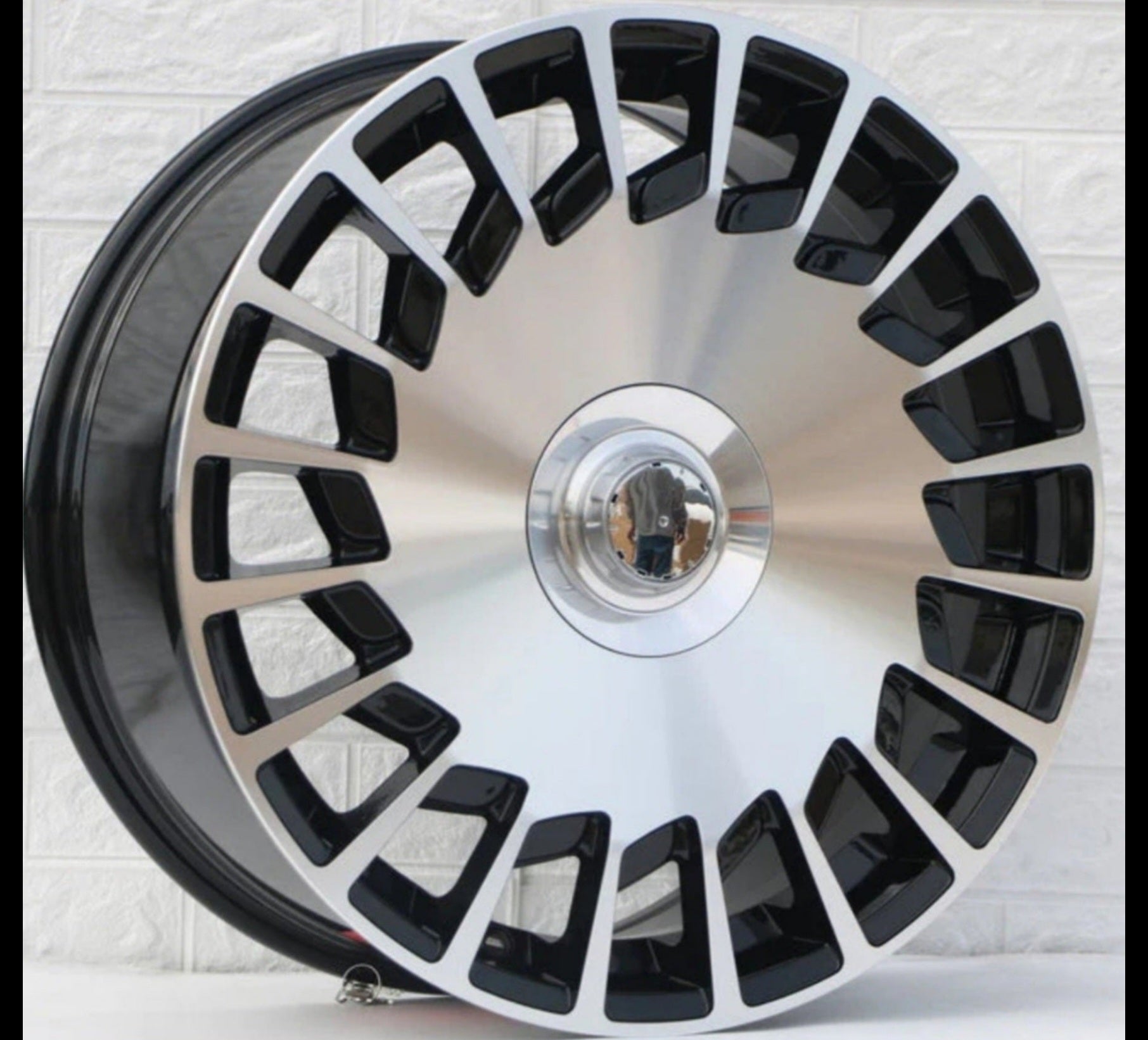 WHEELS OE - REW019 17x7.5 5x112 PIANO BLACK MACHINE FACE - Gun Hill Tire House (WTW - WHOLESALE TIRES & WHEELS)