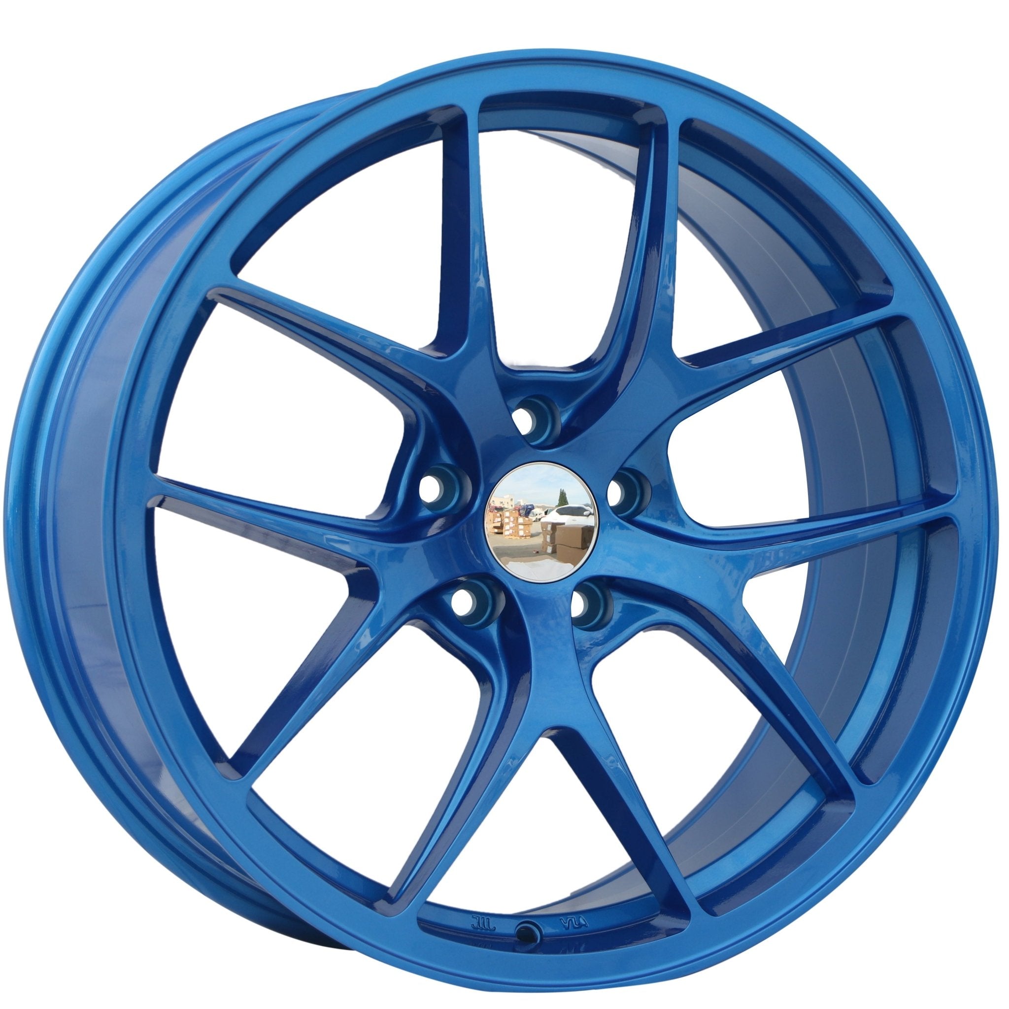 W005 1139 Blue 19x8.5 ET35 5x114.3 CB73.1 - Gun Hill Tire House (WTW - WHOLESALE TIRES & WHEELS)