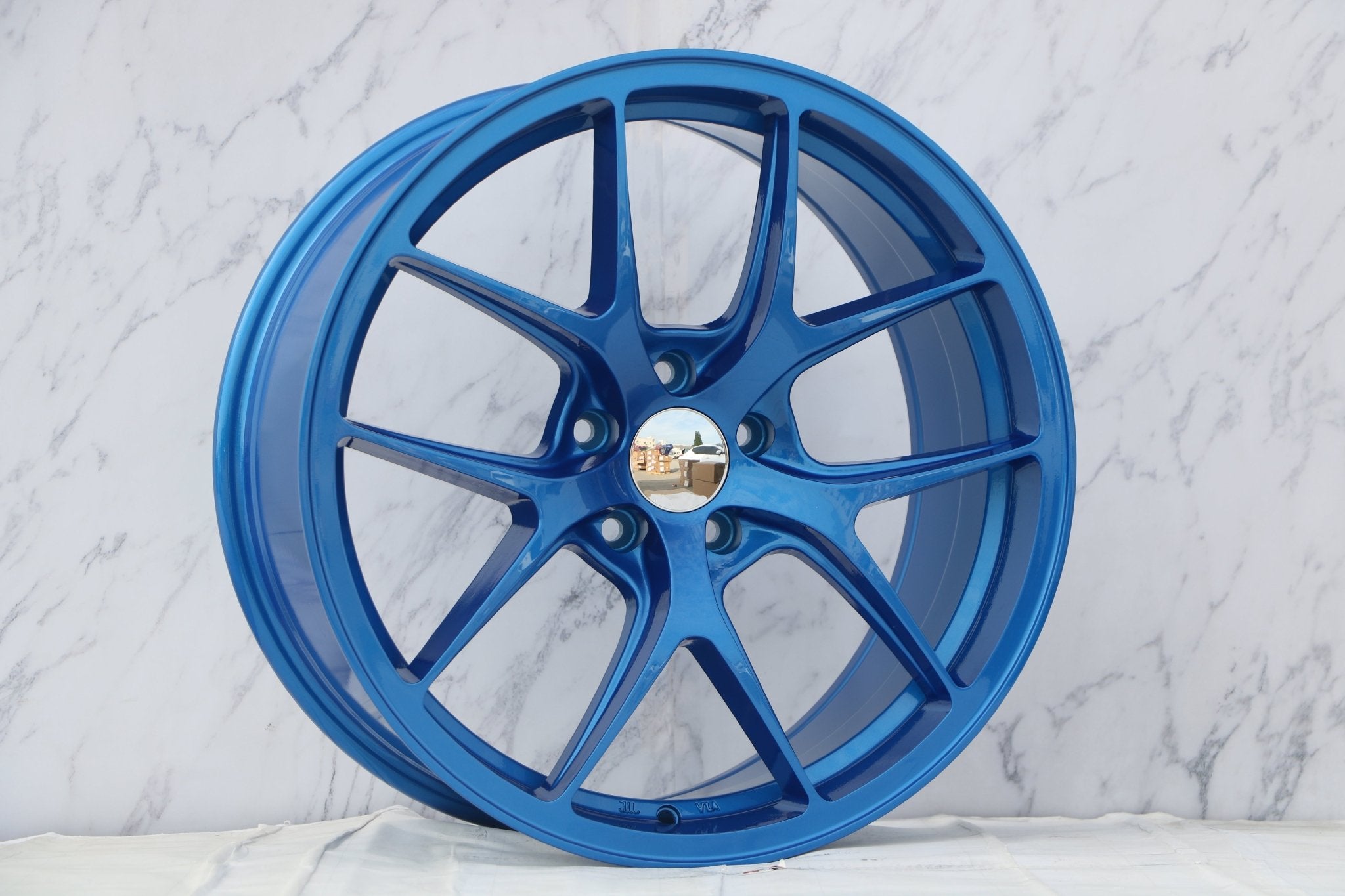 W005 1139 Blue 19x8.5 ET35 5x114.3 CB73.1 - Gun Hill Tire House (WTW - WHOLESALE TIRES & WHEELS)