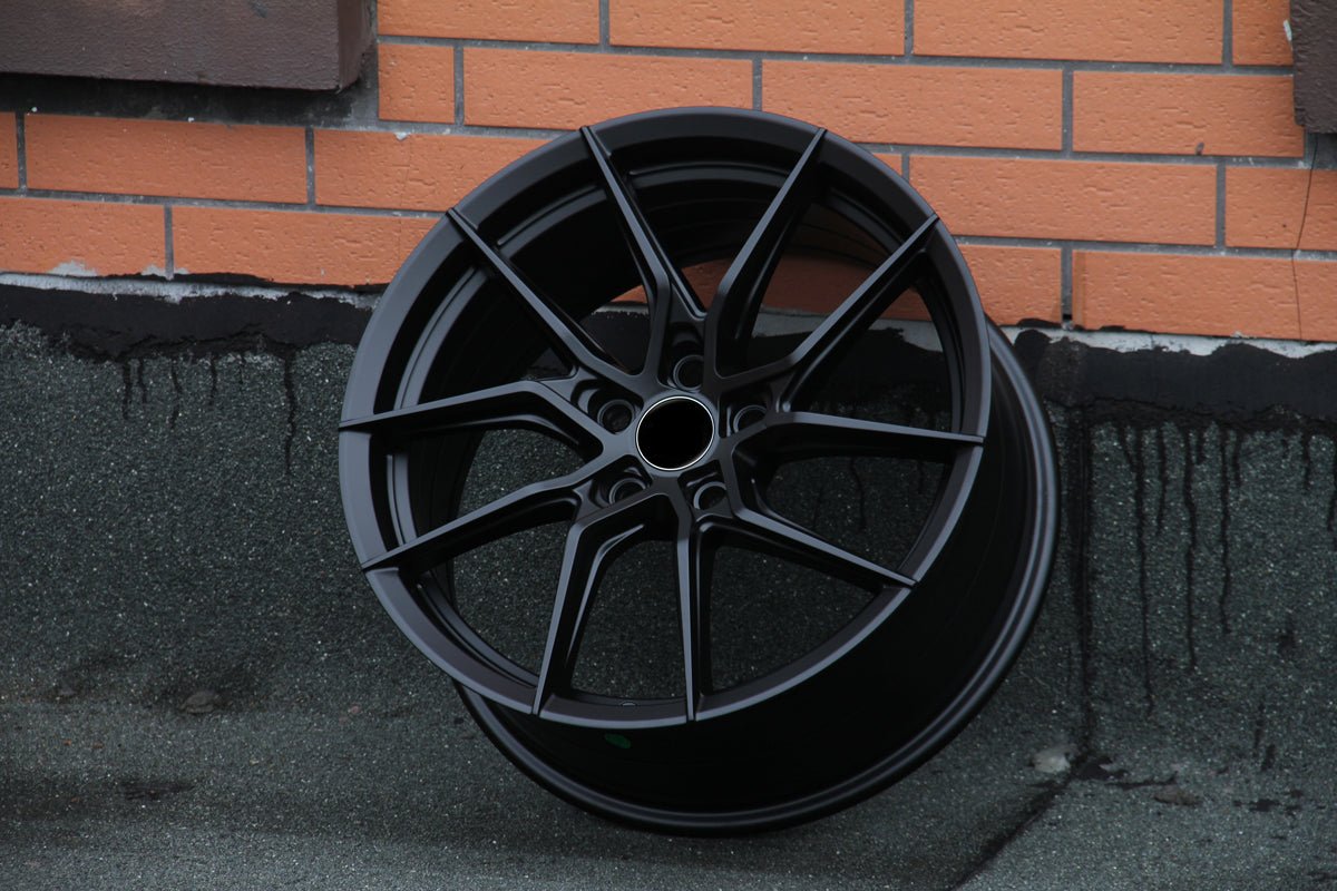 W007 VS1057 Satin Black 18x8.0 ET35 5x114.3 CB73.1 - Gun Hill Tire House (WTW - WHOLESALE TIRES & WHEELS)