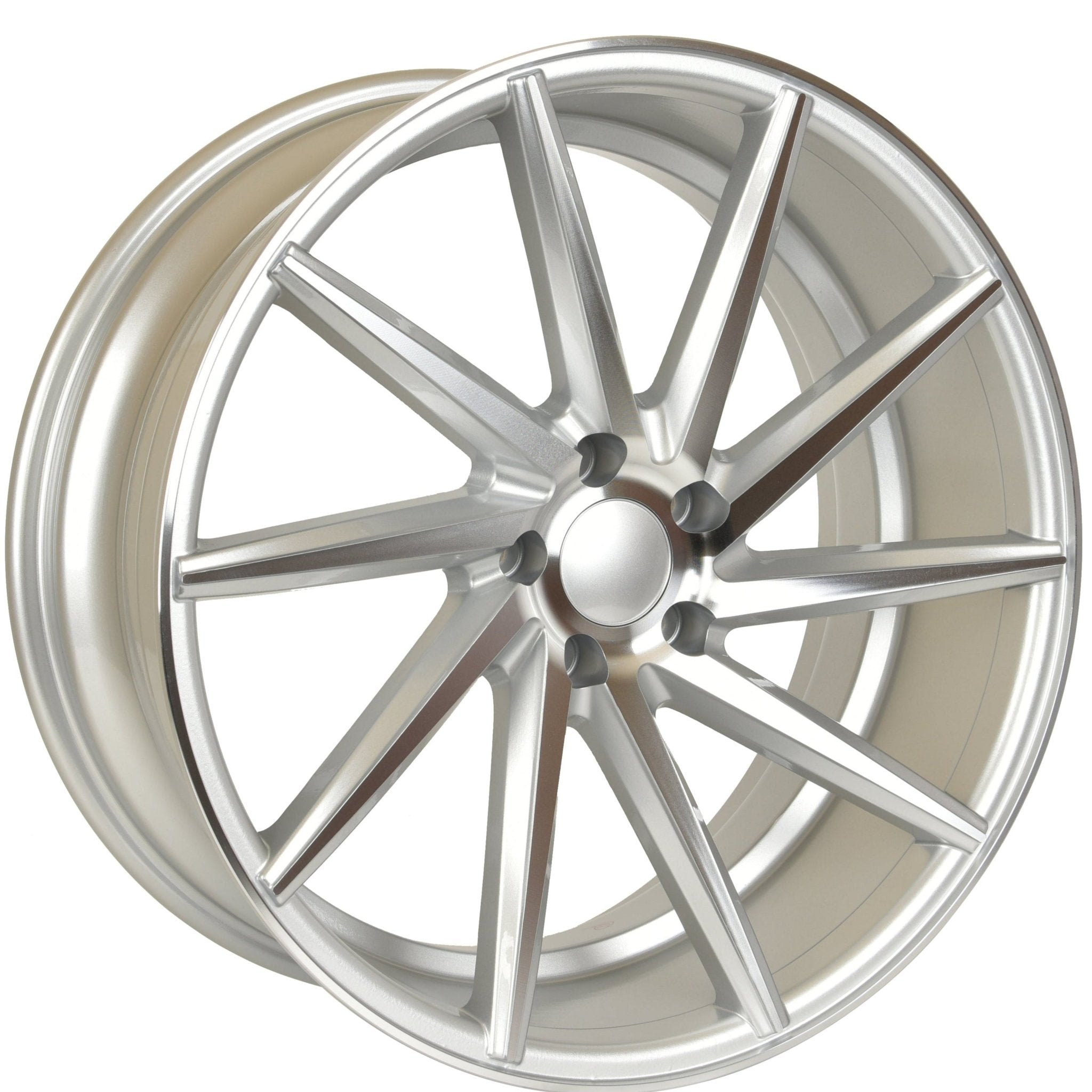 W013 Silver Machined Face 20x8.5 ET35 5x120 CB72.56 MB - 1582 - Gun Hill Tire House (WTW - WHOLESALE TIRES & WHEELS)