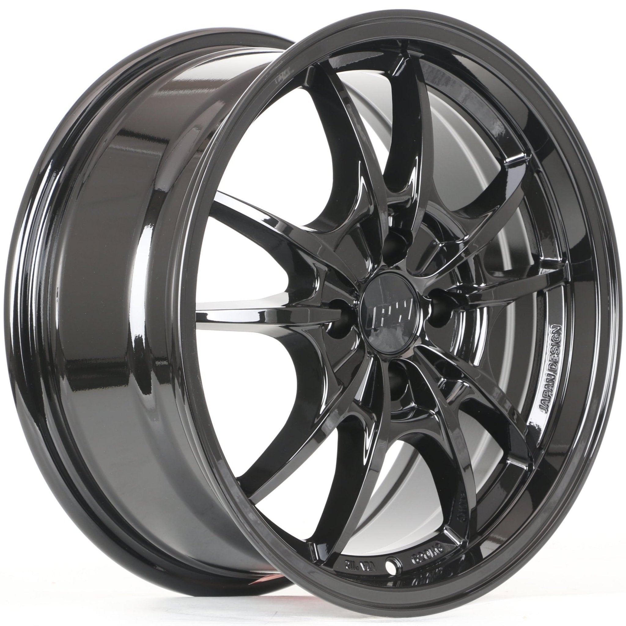 W016 Gloss Black 17x7.5 ET35 5x114.3 CB73.1 - Gun Hill Tire House (WTW - WHOLESALE TIRES & WHEELS)