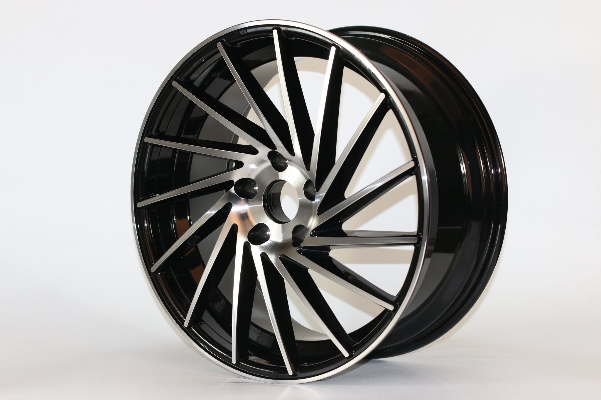 W020 Black Machined Face 18x8.0 ET35 5x114.3 CB73.1 IV - 1179 - Gun Hill Tire House (WTW - WHOLESALE TIRES & WHEELS)