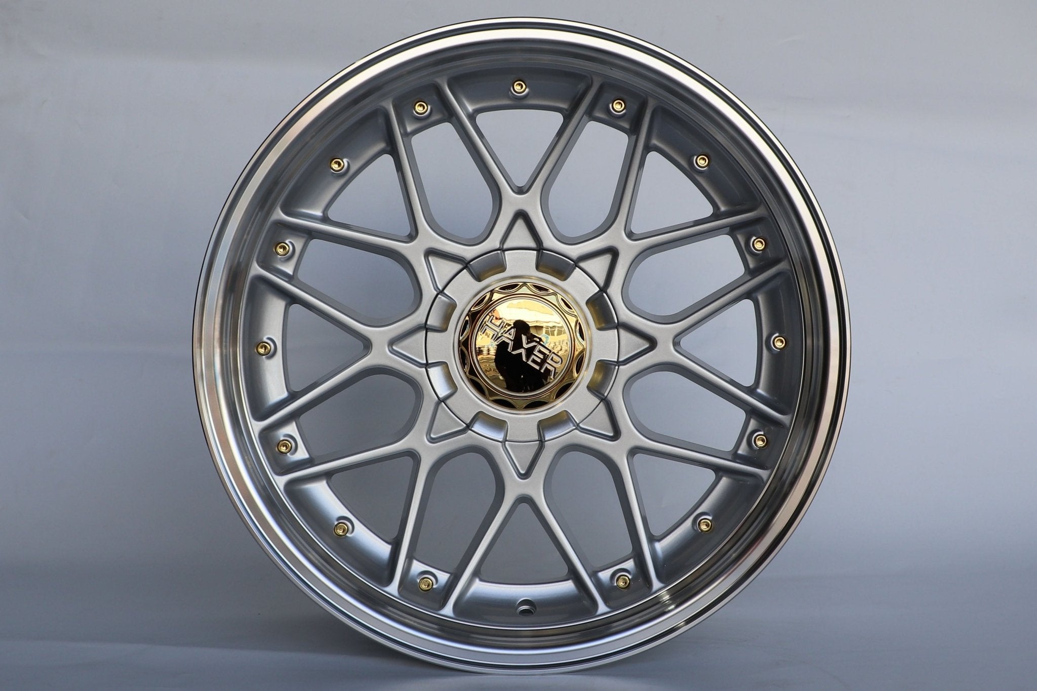 W025 SSA06 Silver Machined Face With Silver Rivet 18x9.0 ET30 5x120/114.3 CB73.1 MB - 2325 - Gun Hill Tire House (WTW - WHOLESALE TIRES & WHEELS)