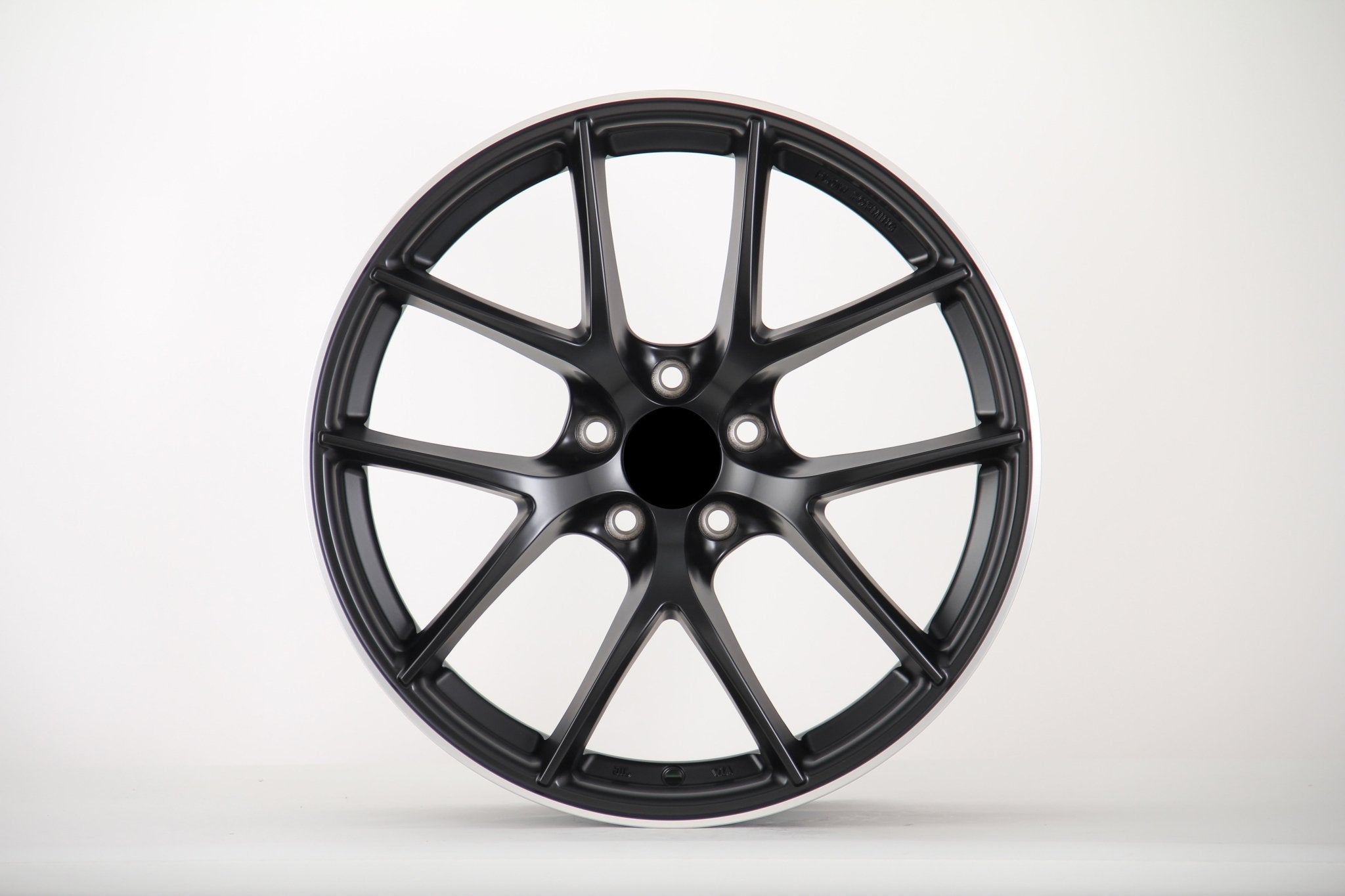 W054 889 Satin Black Machined Lip 19x9.5 ET38 5x114.3 CB73.1 - Gun Hill Tire House (WTW - WHOLESALE TIRES & WHEELS)