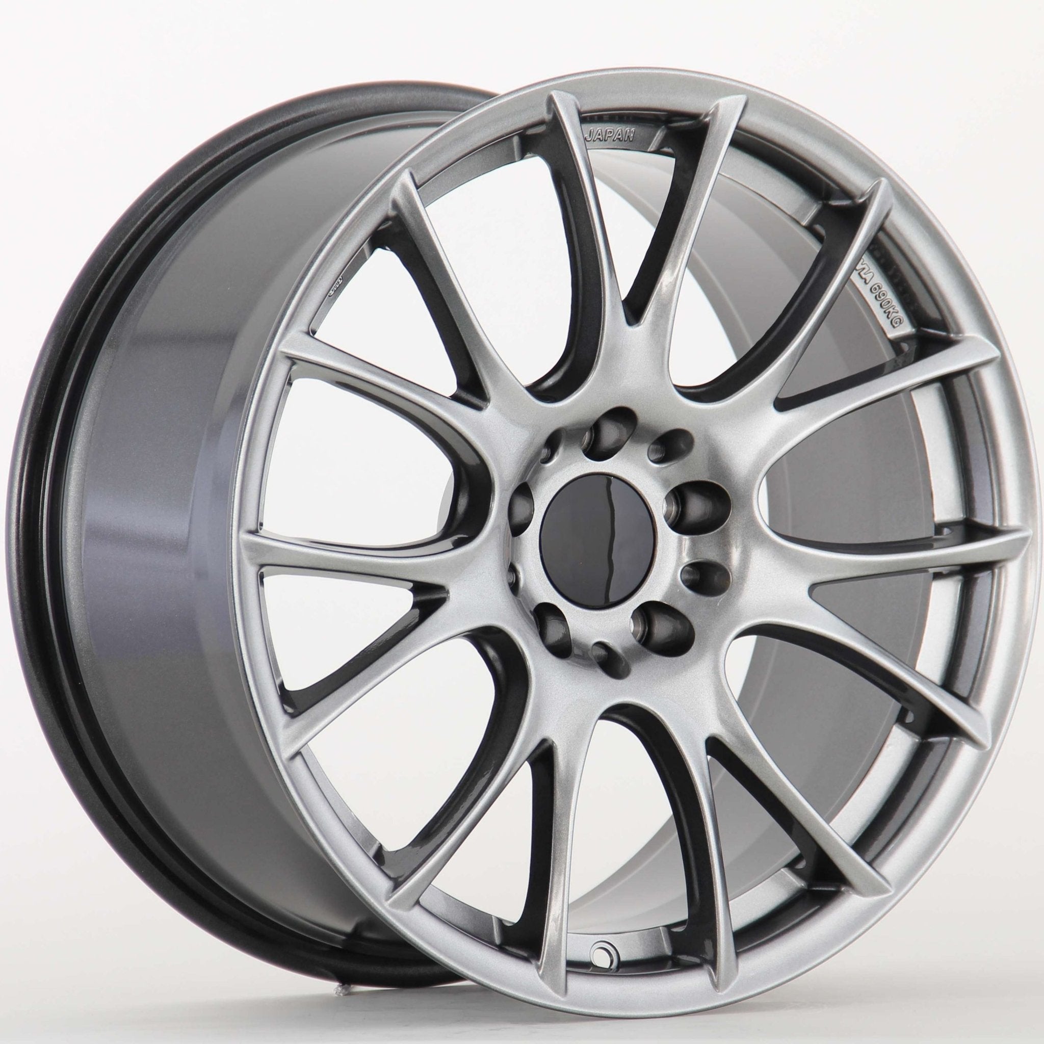 W055 886 Hyper Black 18x9.0 ET35 5x114.3 CB73.1 - Gun Hill Tire House (WTW - WHOLESALE TIRES & WHEELS)