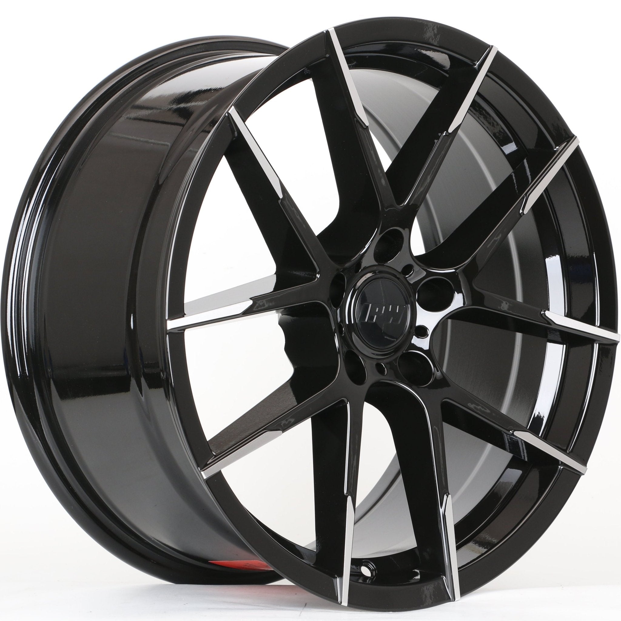 W1504 1641 Black Machined Face 18x8.5 ET35 5x114.3 CB73.1 - Gun Hill Tire House (WTW - WHOLESALE TIRES & WHEELS)