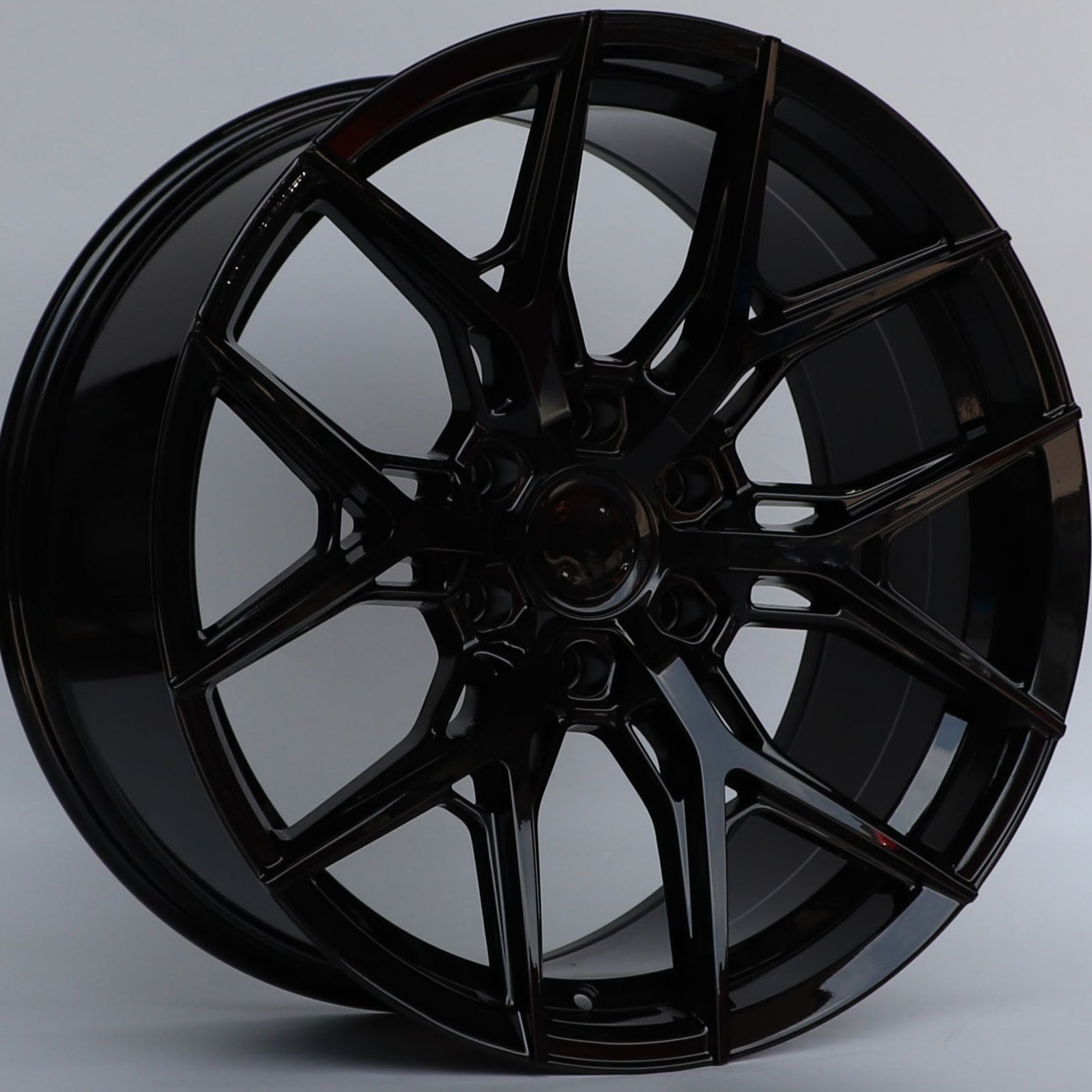 W1509 D1673 Gloss Black 22x9.5 ET15 6x139.7 CB106.1 - Gun Hill Tire House (WTW - WHOLESALE TIRES & WHEELS)