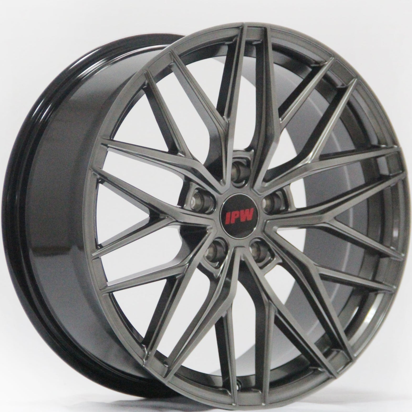 W1513 IVF - 004 Flow Forged Hyper Black 18x8.0 ET35 5x114.3 CB73.1 - Gun Hill Tire House (WTW - WHOLESALE TIRES & WHEELS)