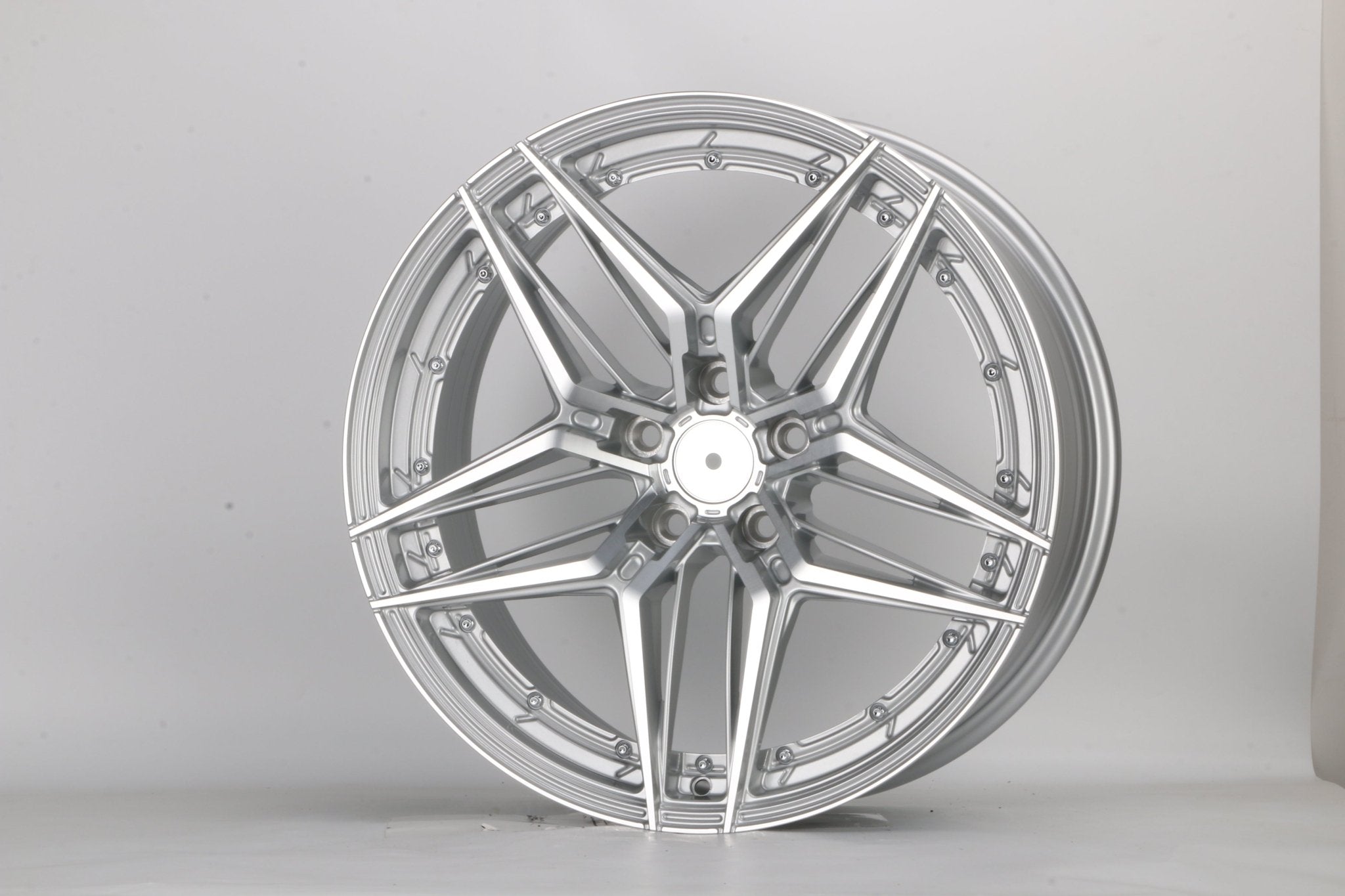 W1515 IVF - 007 Silver Machined Face 19x8.5 ET35 5x114.3 CB73.1 - Gun Hill Tire House (WTW - WHOLESALE TIRES & WHEELS)