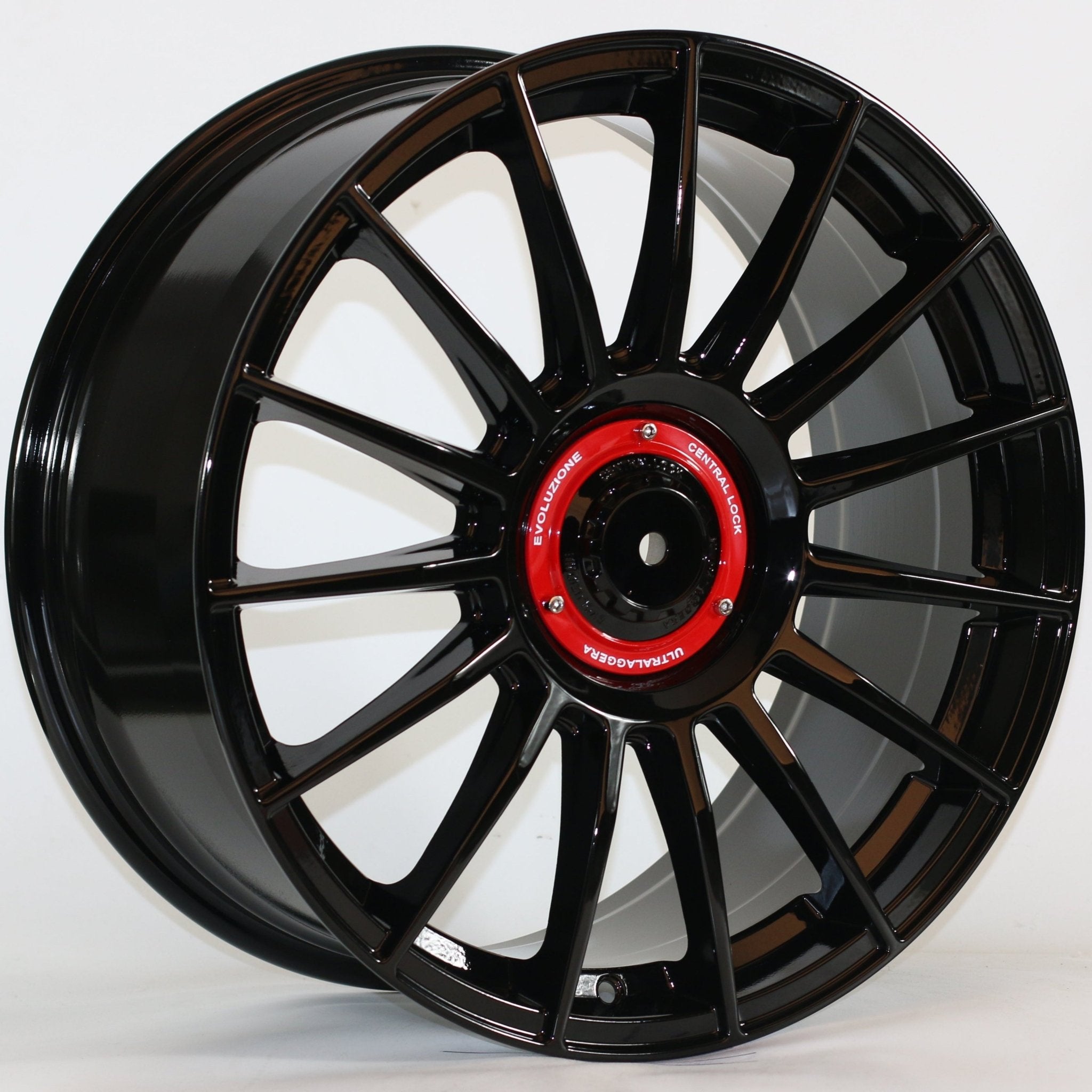 W1544 IVF - 257 Gloss Black 18x8.0 ET35 5x112 /114.3 CB73.1 - Gun Hill Tire House (WTW - WHOLESALE TIRES & WHEELS)
