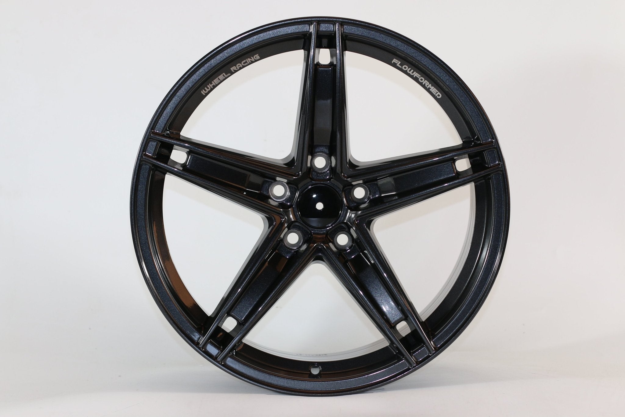 W1546 IVF - 411 Gloss Black 18x8.0 ET35 5x114.3 CB73.1 - Gun Hill Tire House (WTW - WHOLESALE TIRES & WHEELS)
