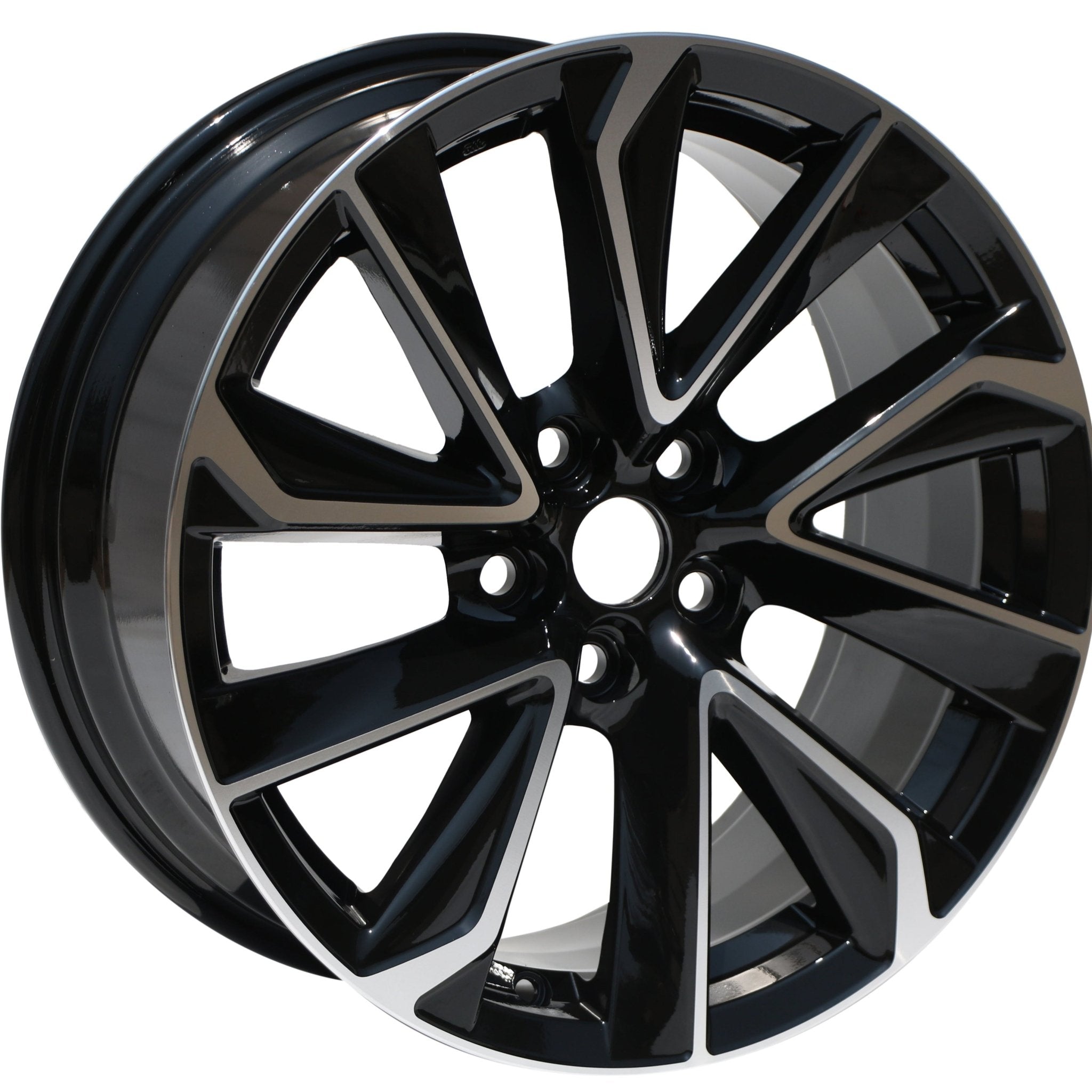 W254 D2038 Black Machined Face 18x8.0 ET40 CB73.1 5x114.3 - Gun Hill Tire House (WTW - WHOLESALE TIRES & WHEELS)