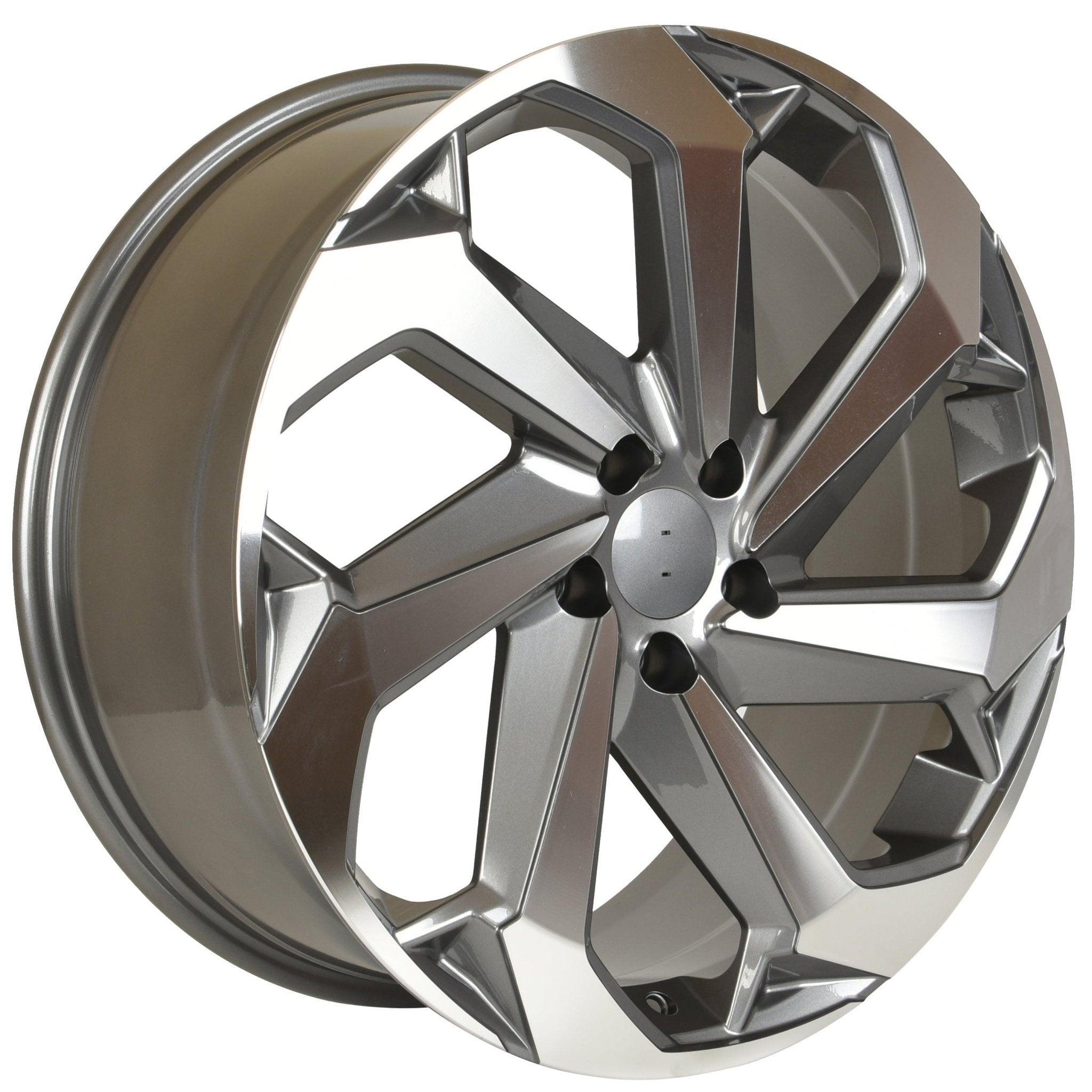 W316 Gunmetal Machined Face 22x8.0 ET40 5x120 CB73.1 - Gun Hill Tire House (WTW - WHOLESALE TIRES & WHEELS)