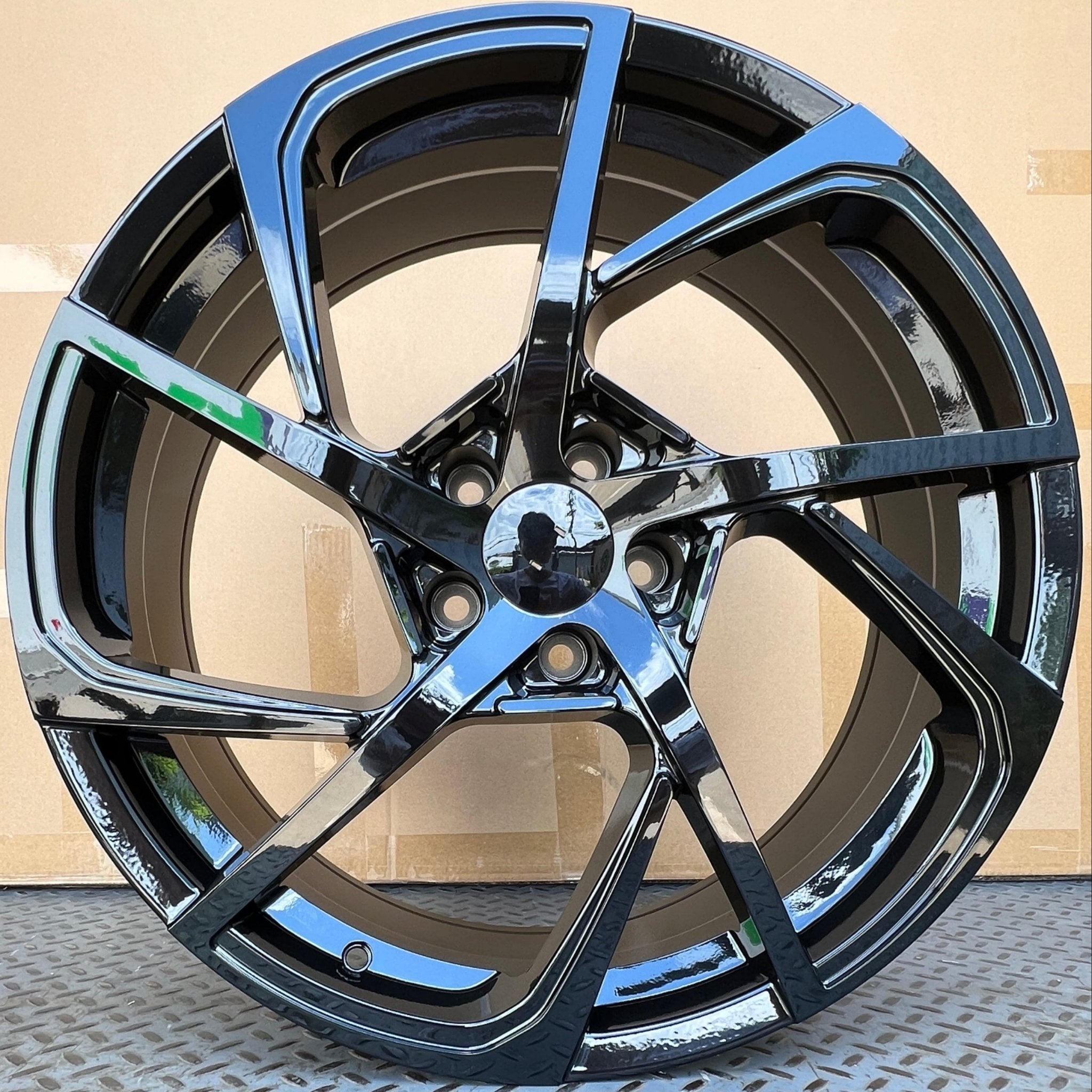 W317 1733 Gloss Black 20x8.0 ET35 5x114.3 CB73.1 C521 - 02 - B - Gun Hill Tire House (WTW - WHOLESALE TIRES & WHEELS)