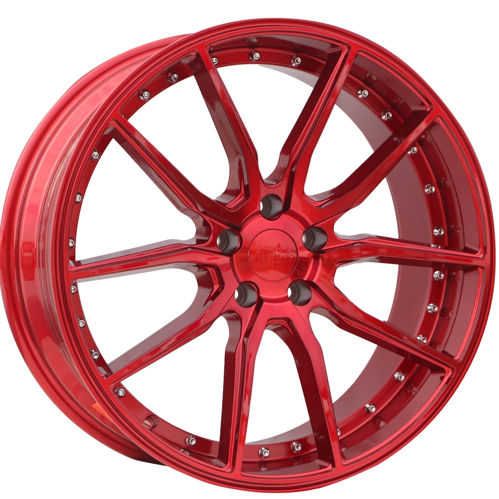 W512 Red with Silver Rivet 20*9.5 ET35 5x120 CB72.56 - Gun Hill Tire House (WTW - WHOLESALE TIRES & WHEELS)