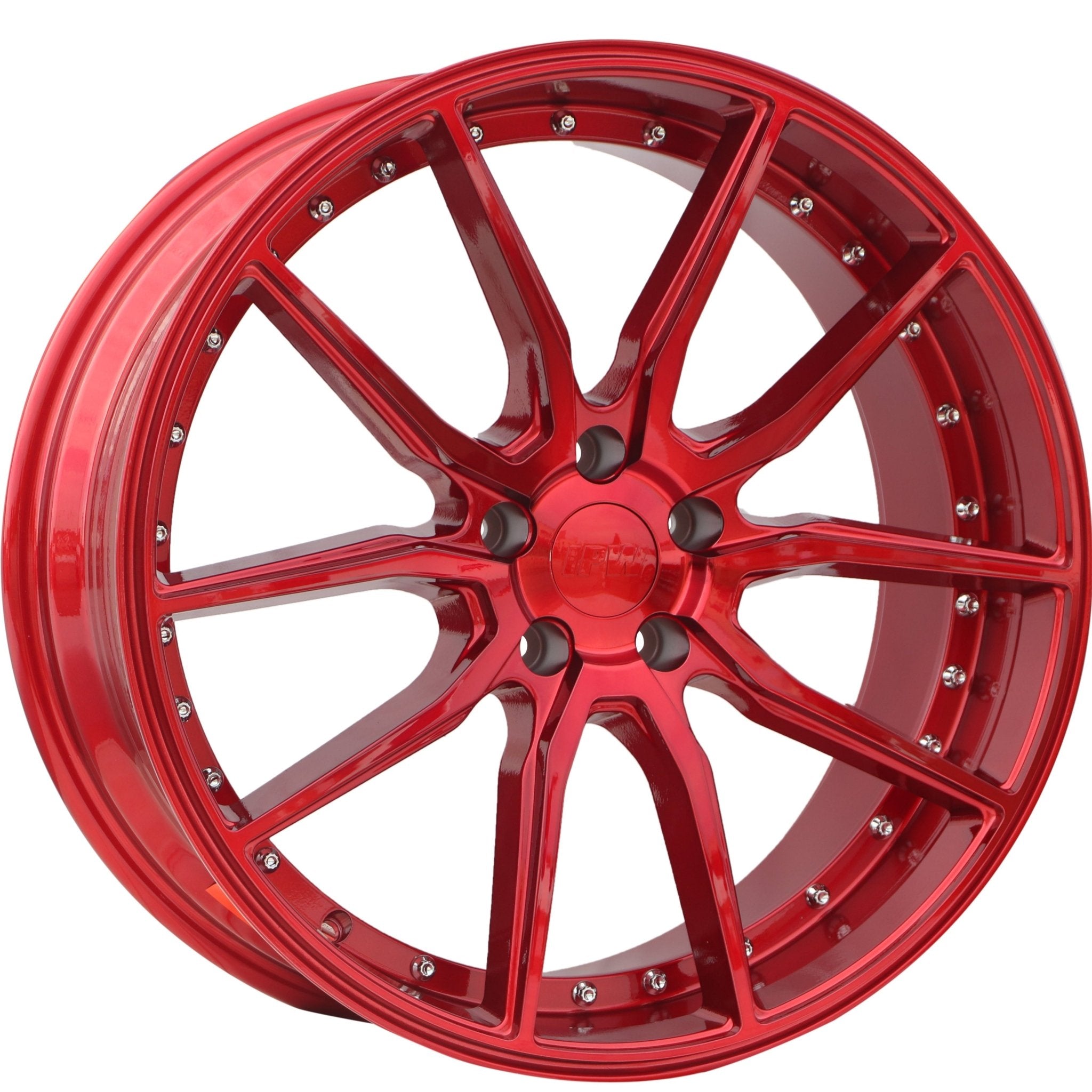 W512 Red with Silver Rivet 20*8.5 ET35 5x120 CB72.56 - Gun Hill Tire House (WTW - WHOLESALE TIRES & WHEELS)