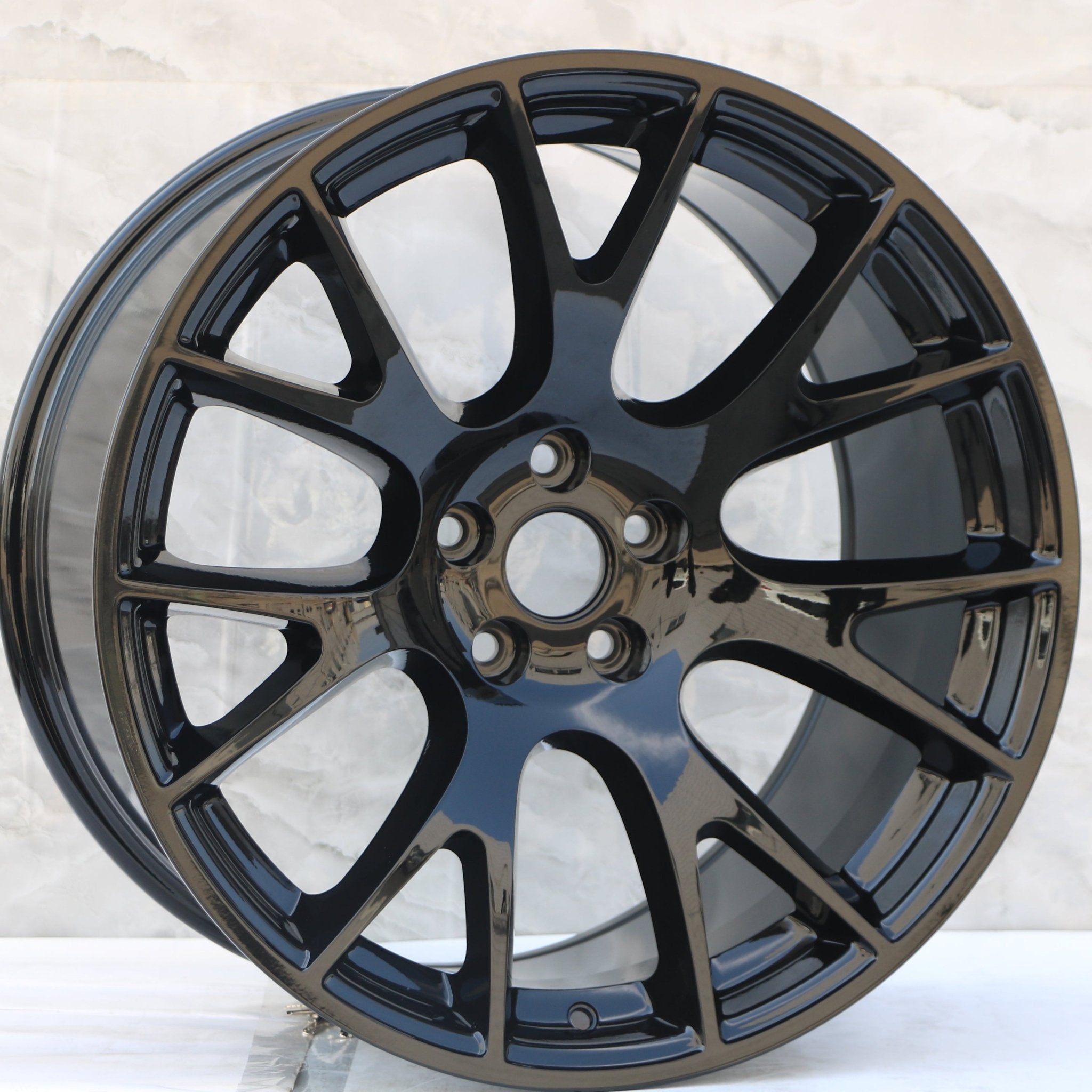 W598 1523 Gloss Black 20x9.0 ET 20 CB71.5 5x115 C1288 - 01 - B - Gun Hill Tire House (WTW - WHOLESALE TIRES & WHEELS)